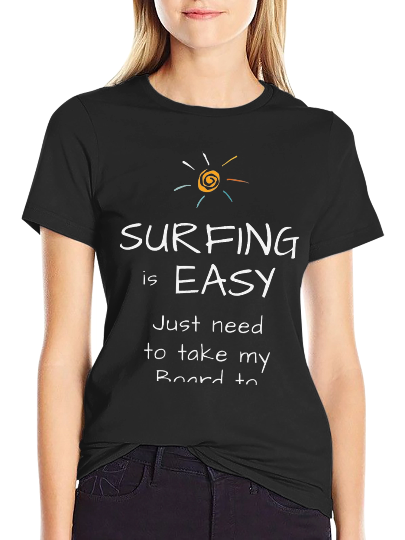 Surfing is Easy Mens Graphic Tee