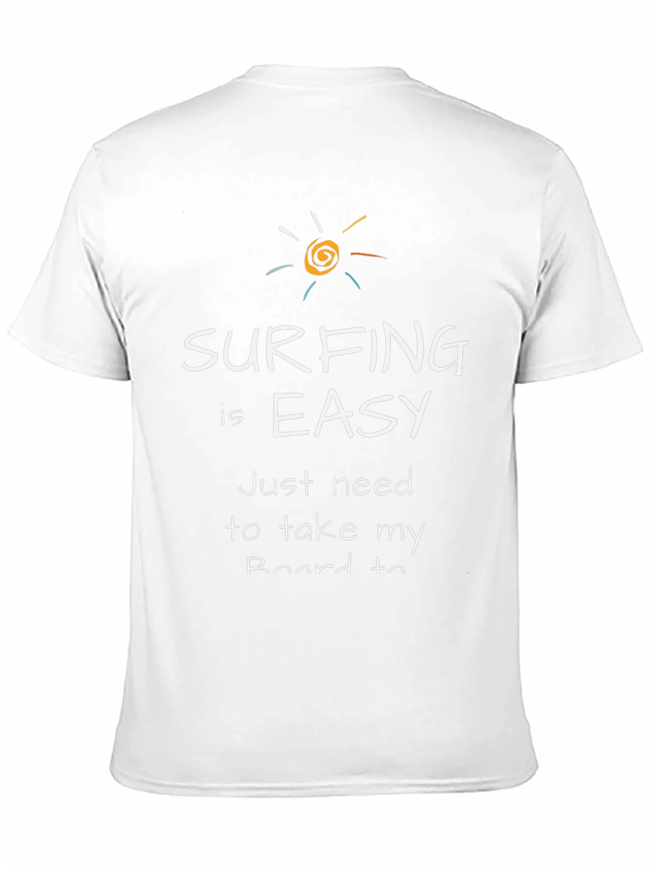 Surfing is Easy Mens Graphic Tee