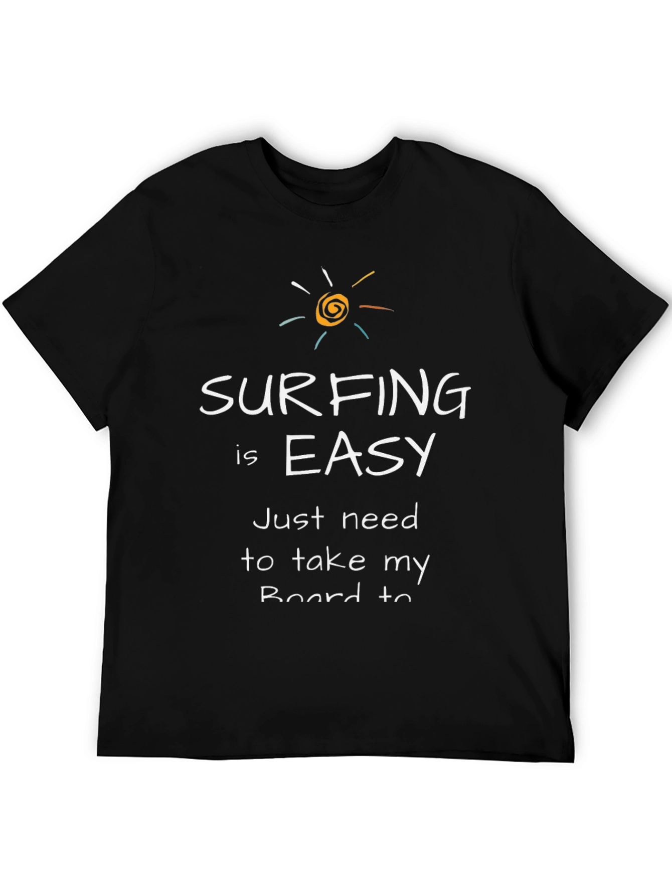 Surfing is Easy Mens Graphic Tee