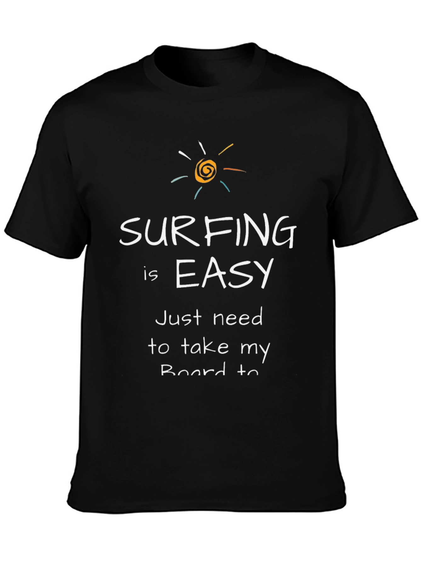 Surfing is Easy Mens Graphic Tee
