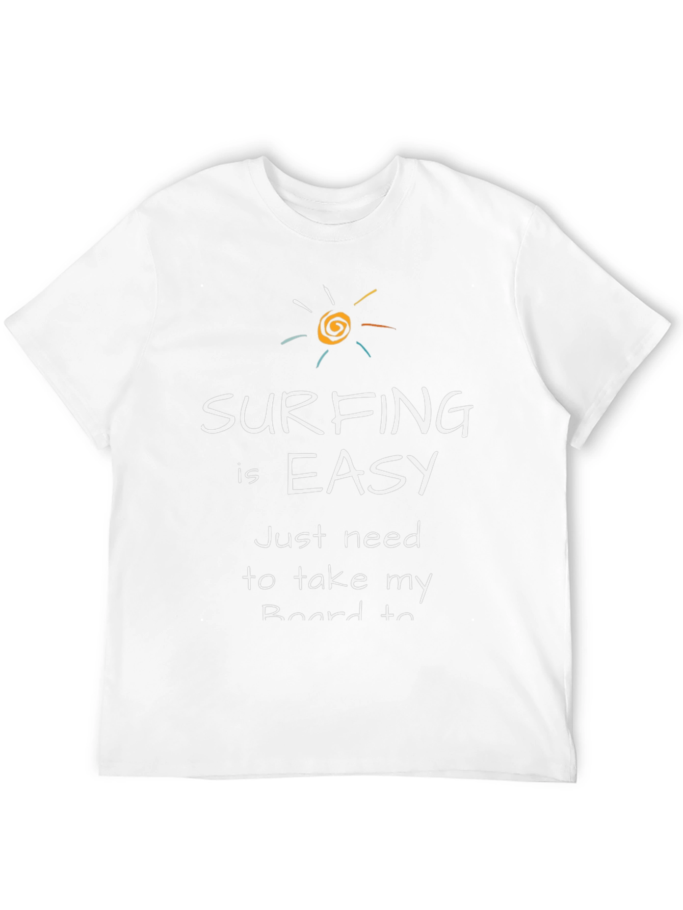 Surfing is Easy Mens Graphic Tee