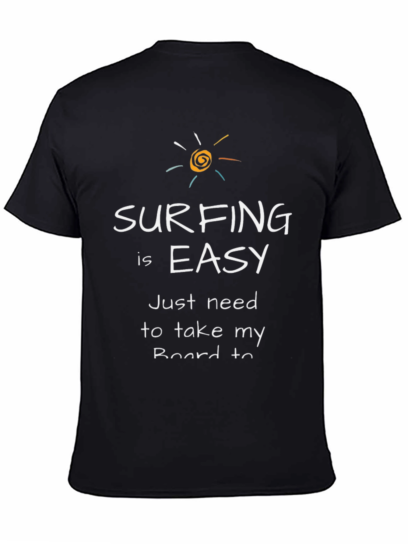 Surfing is Easy Mens Graphic Tee