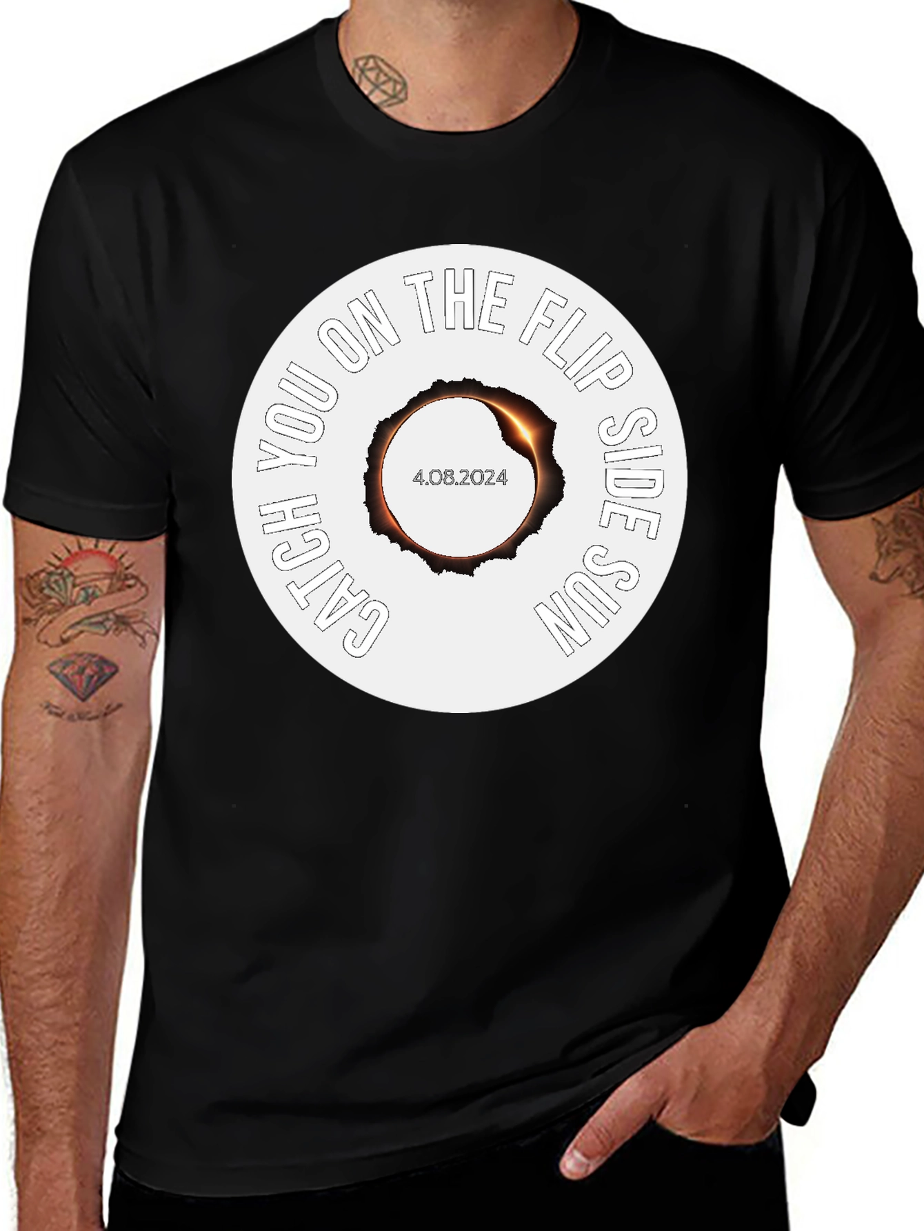 Catch You on the Flip Side Sun Eclipse T-Shirt