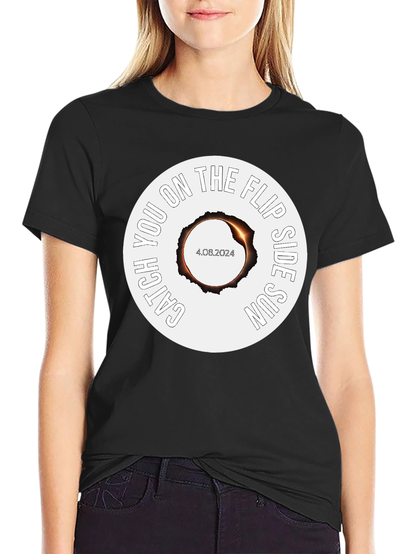 Catch You on the Flip Side Sun Eclipse T-Shirt