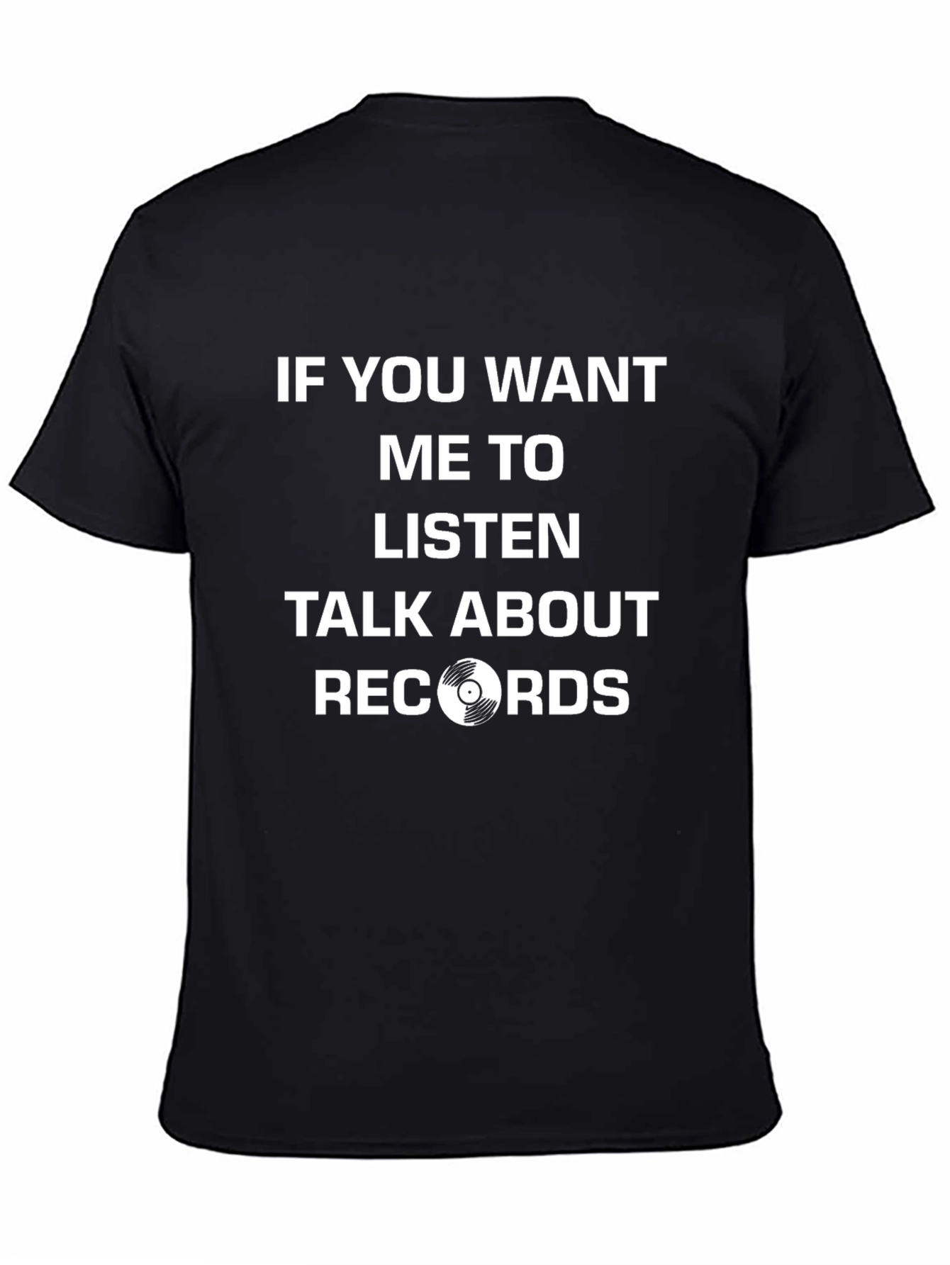 Talk About Records Black Graphic T-Shirt