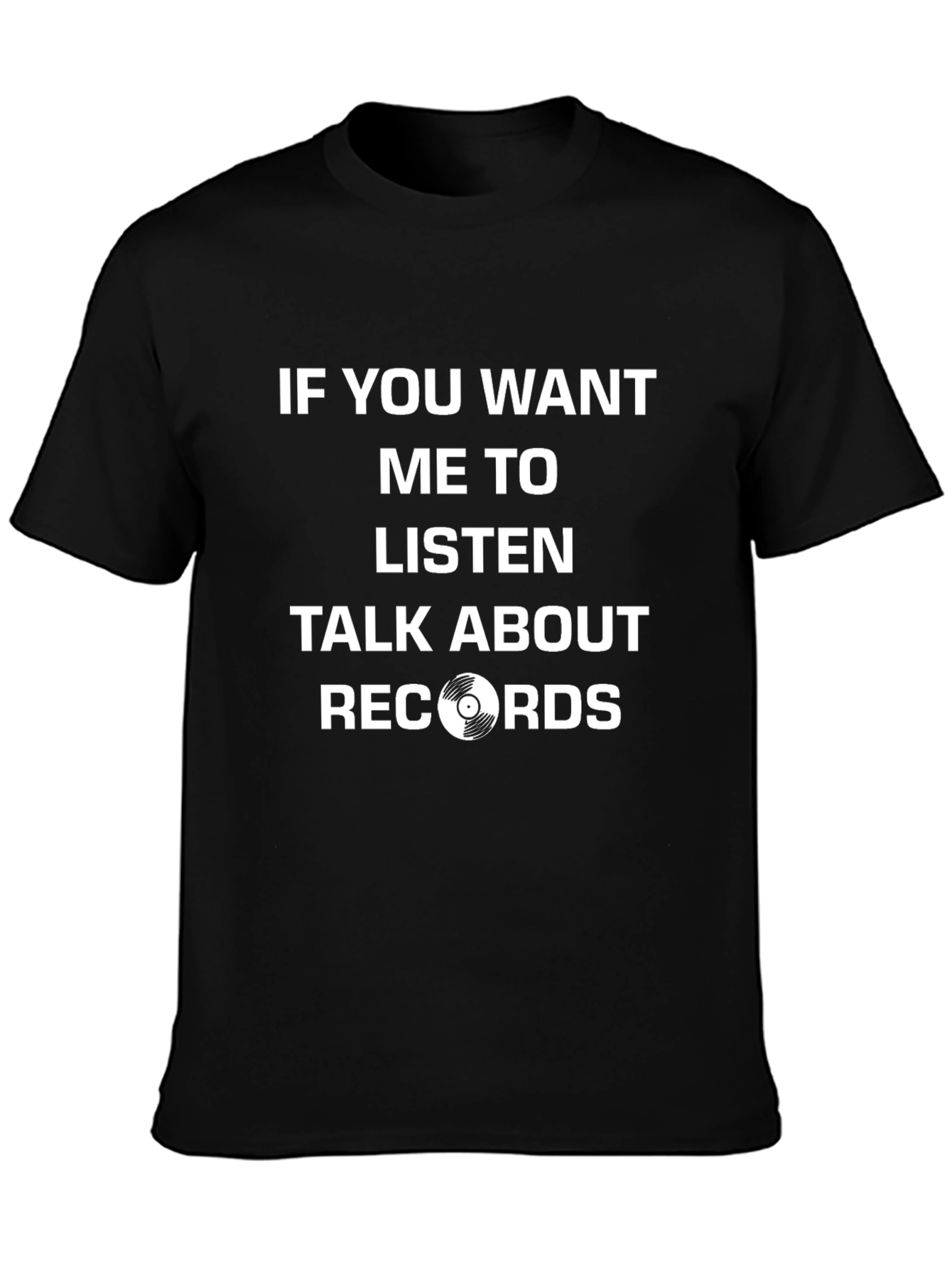 Talk About Records Black Graphic T-Shirt