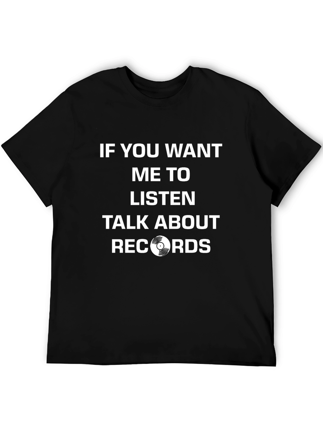 Talk About Records Black Graphic T-Shirt
