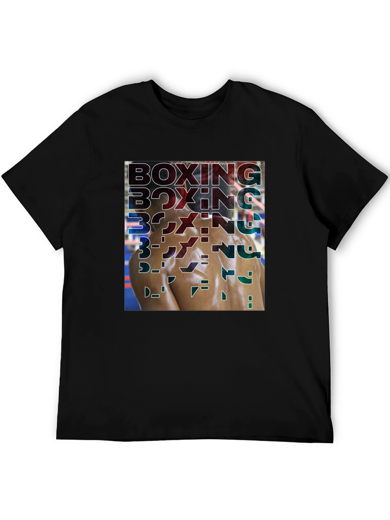 Boxing Graphic Print Tee - Stylish Gym Apparel