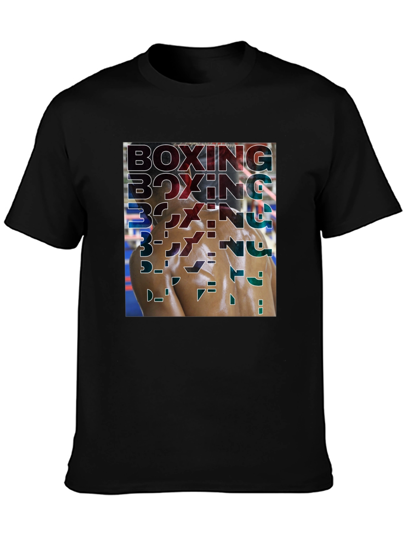 Boxing Graphic Print Tee - Stylish Gym Apparel