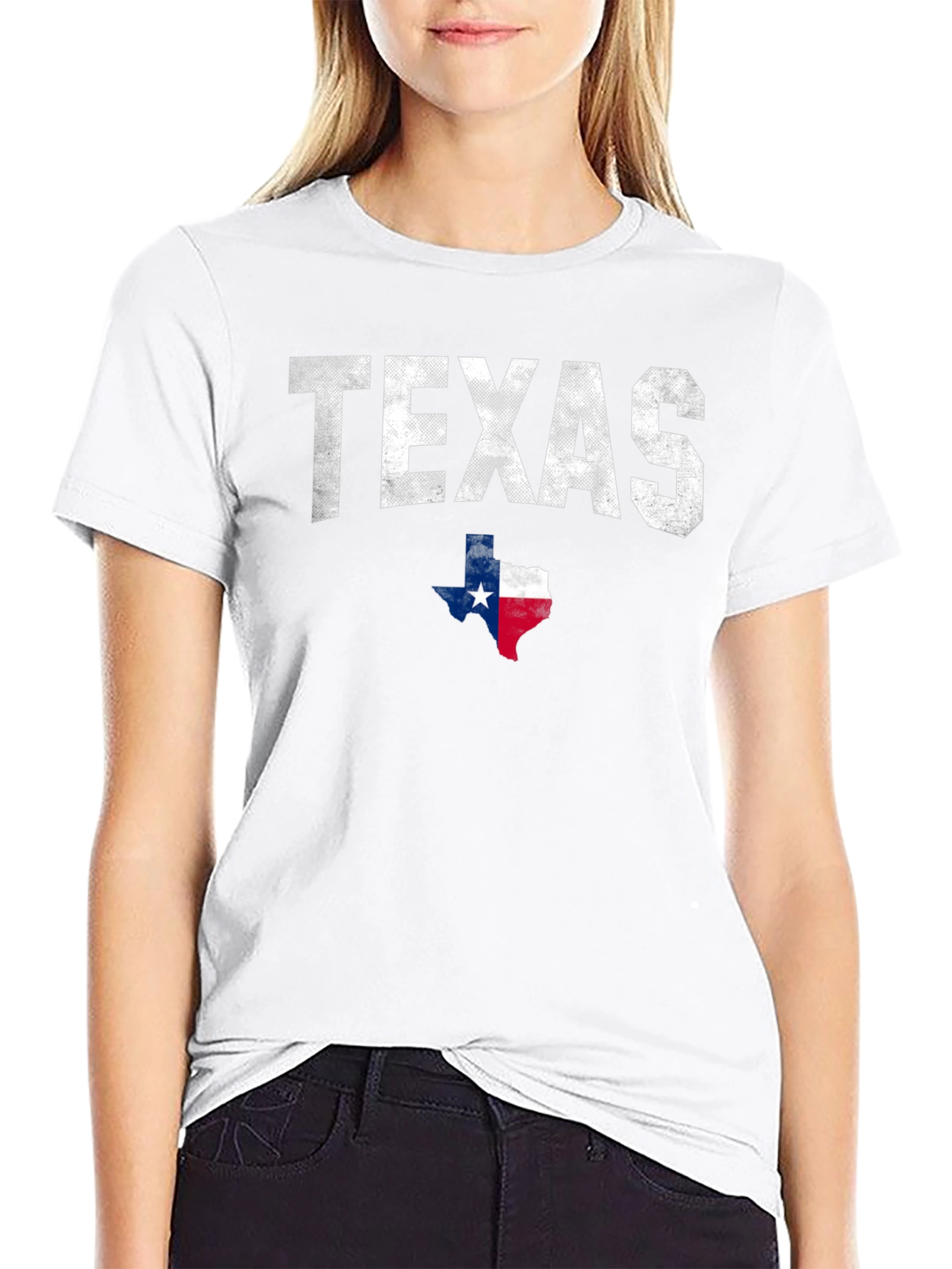 Texas Flag Graphic T-Shirt - Black