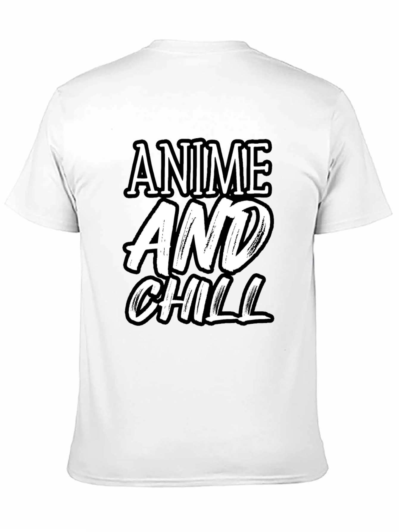 Anime and Chill Graphic Tee - Stylish Black T-Shirt