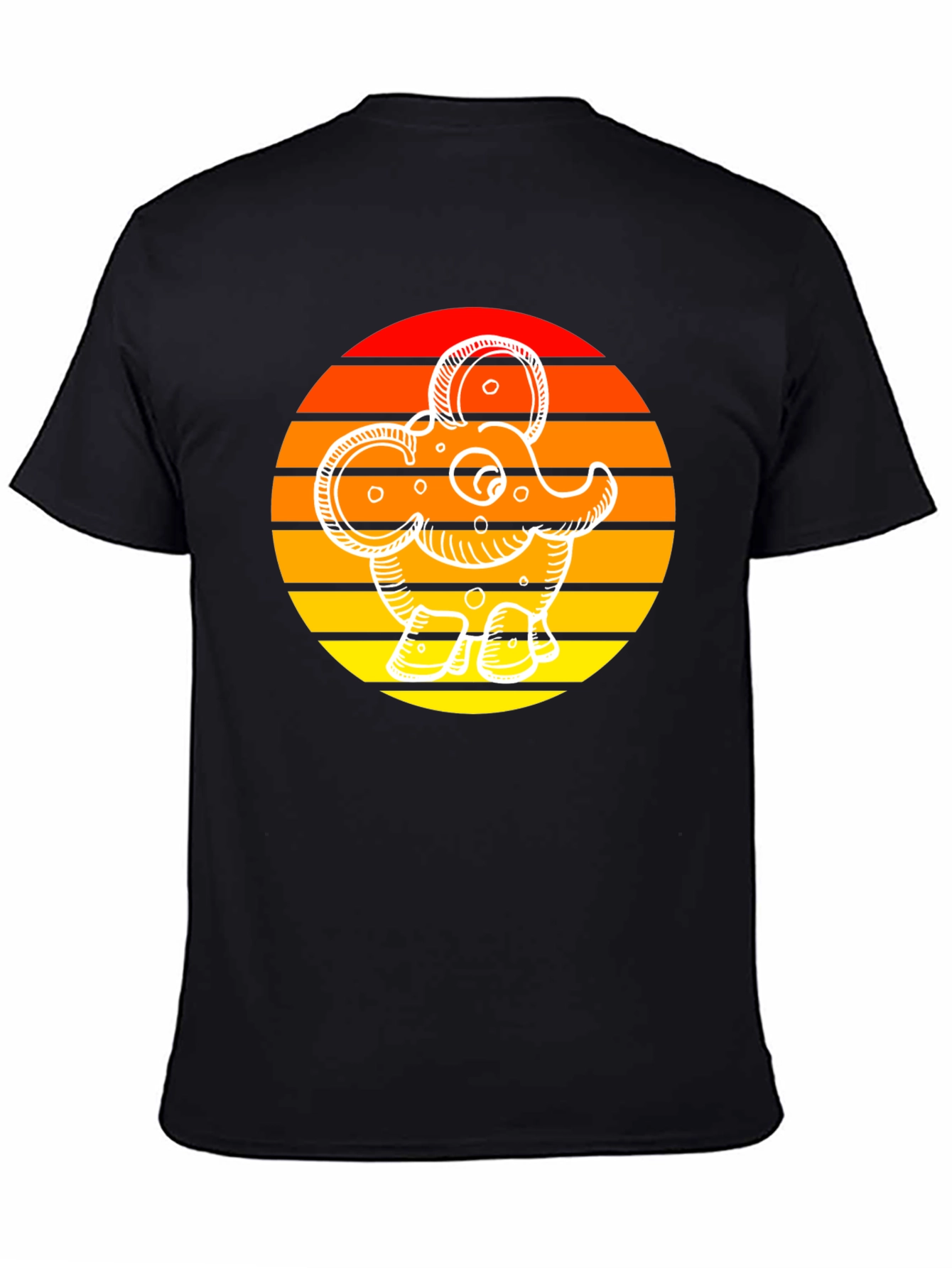 Retro Elephant Sunset Tee
