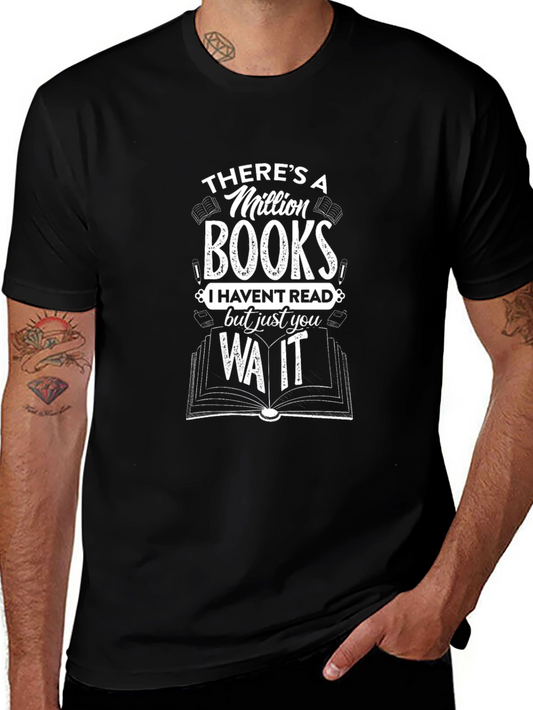 Book Lover Graphic T-Shirt - A Million Books I Havent Read