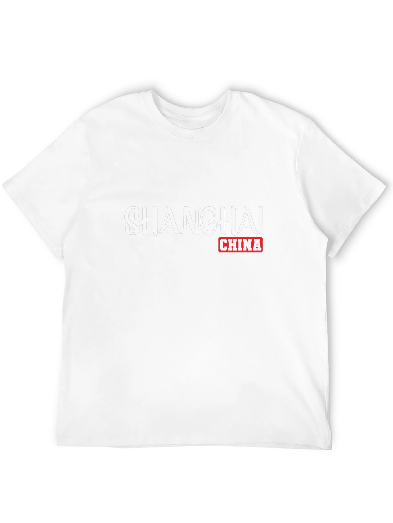 Shanghai China Graphic Tee - Black Cotton T-Shirt