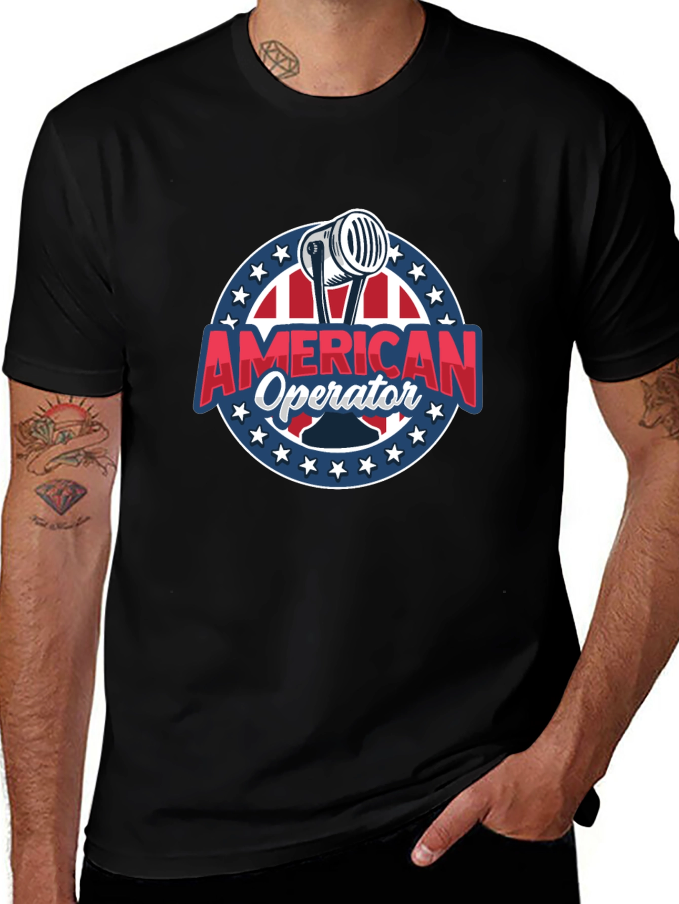 American Operator T-Shirt - Patriotic Radio Design