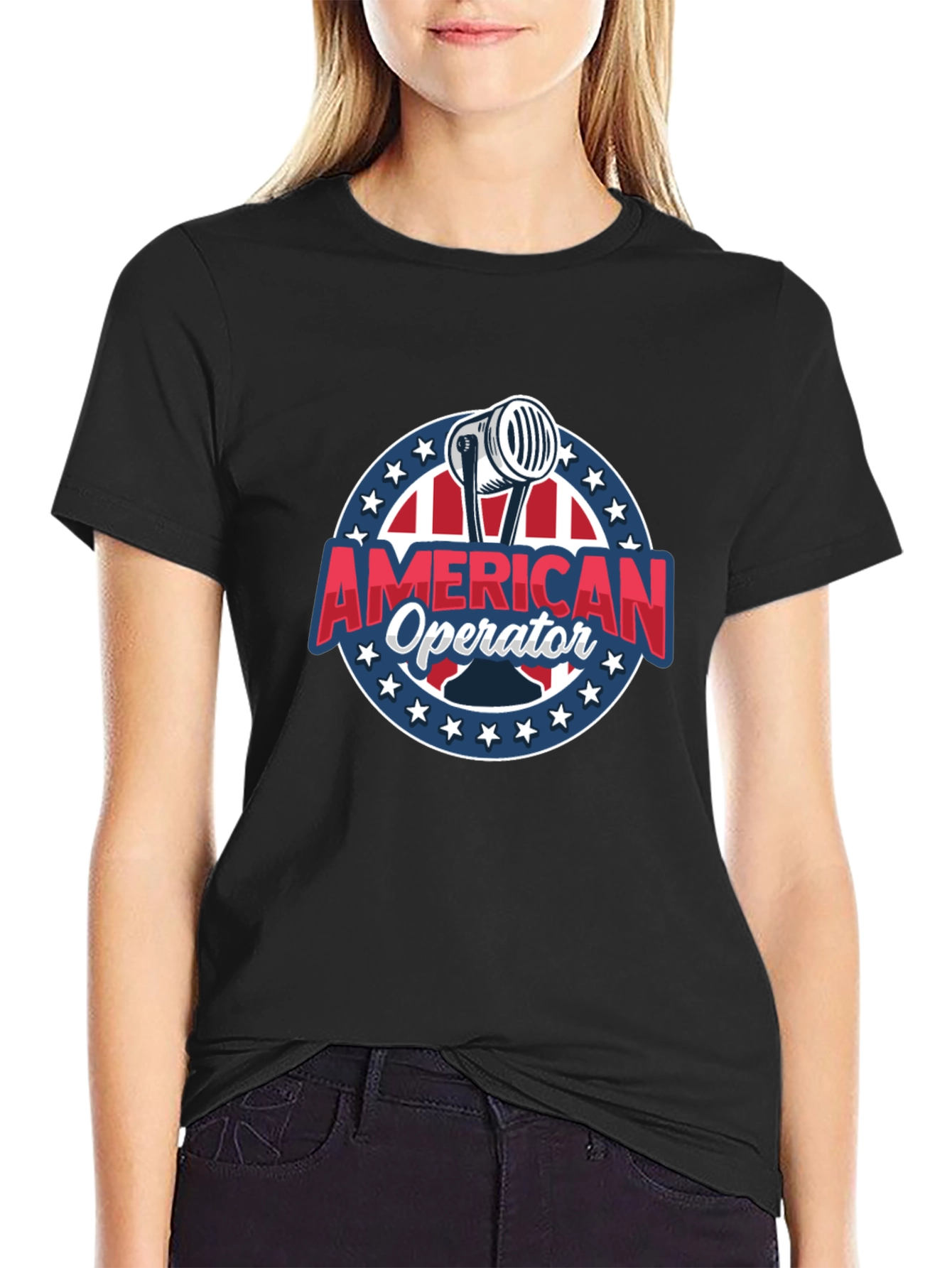 American Operator T-Shirt - Patriotic Radio Design