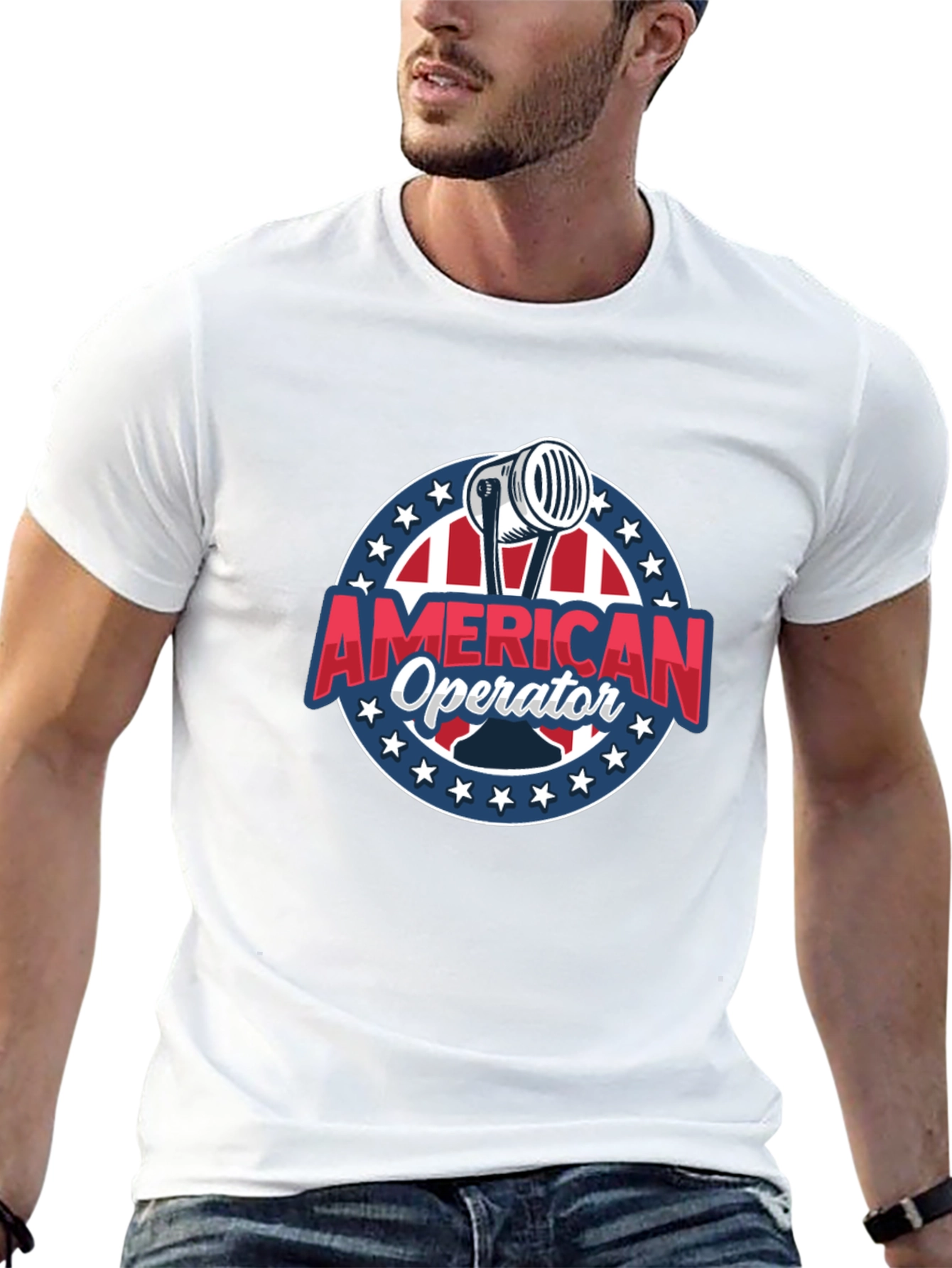 American Operator T-Shirt - Patriotic Radio Design
