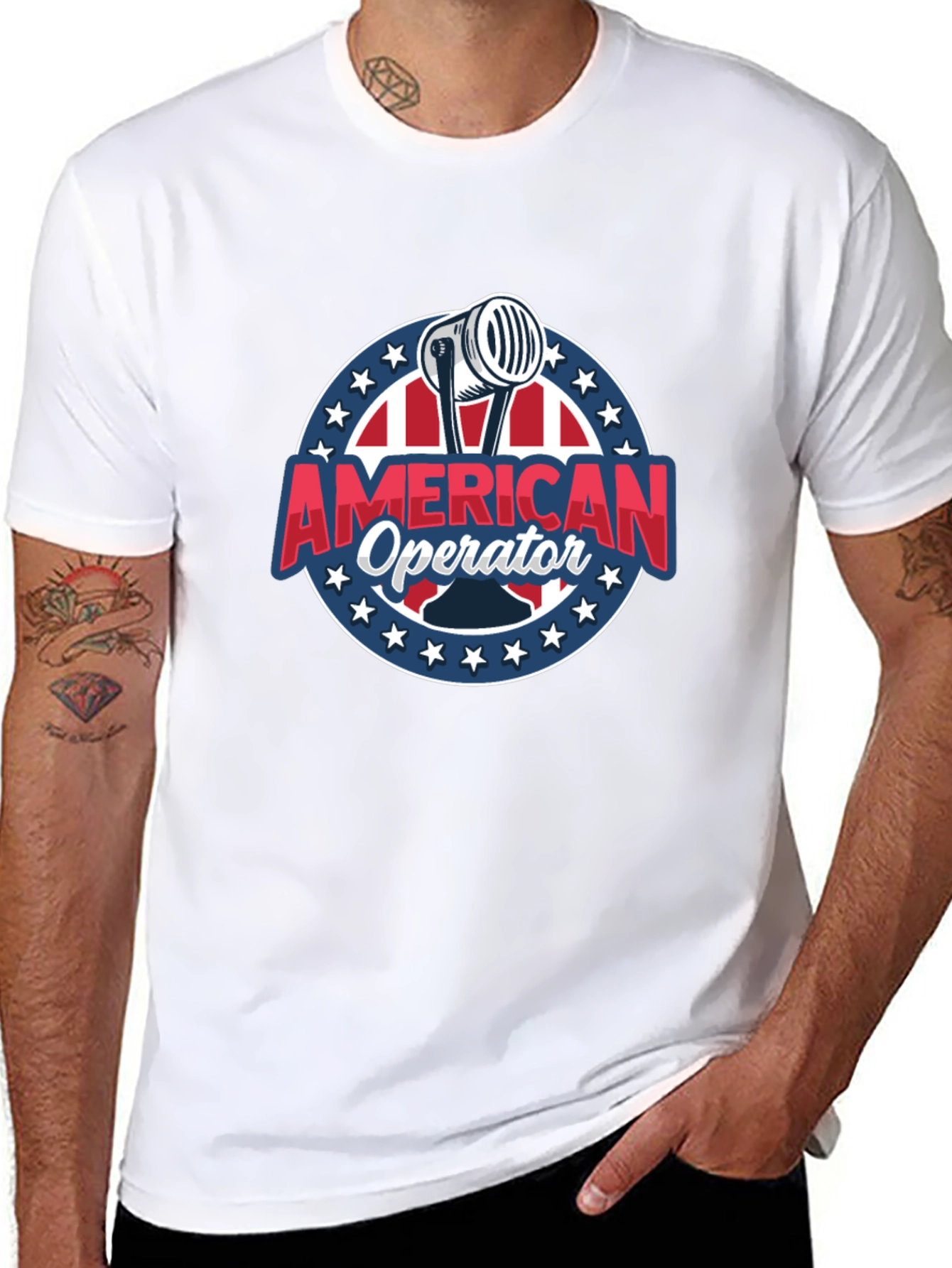 American Operator T-Shirt - Patriotic Radio Design