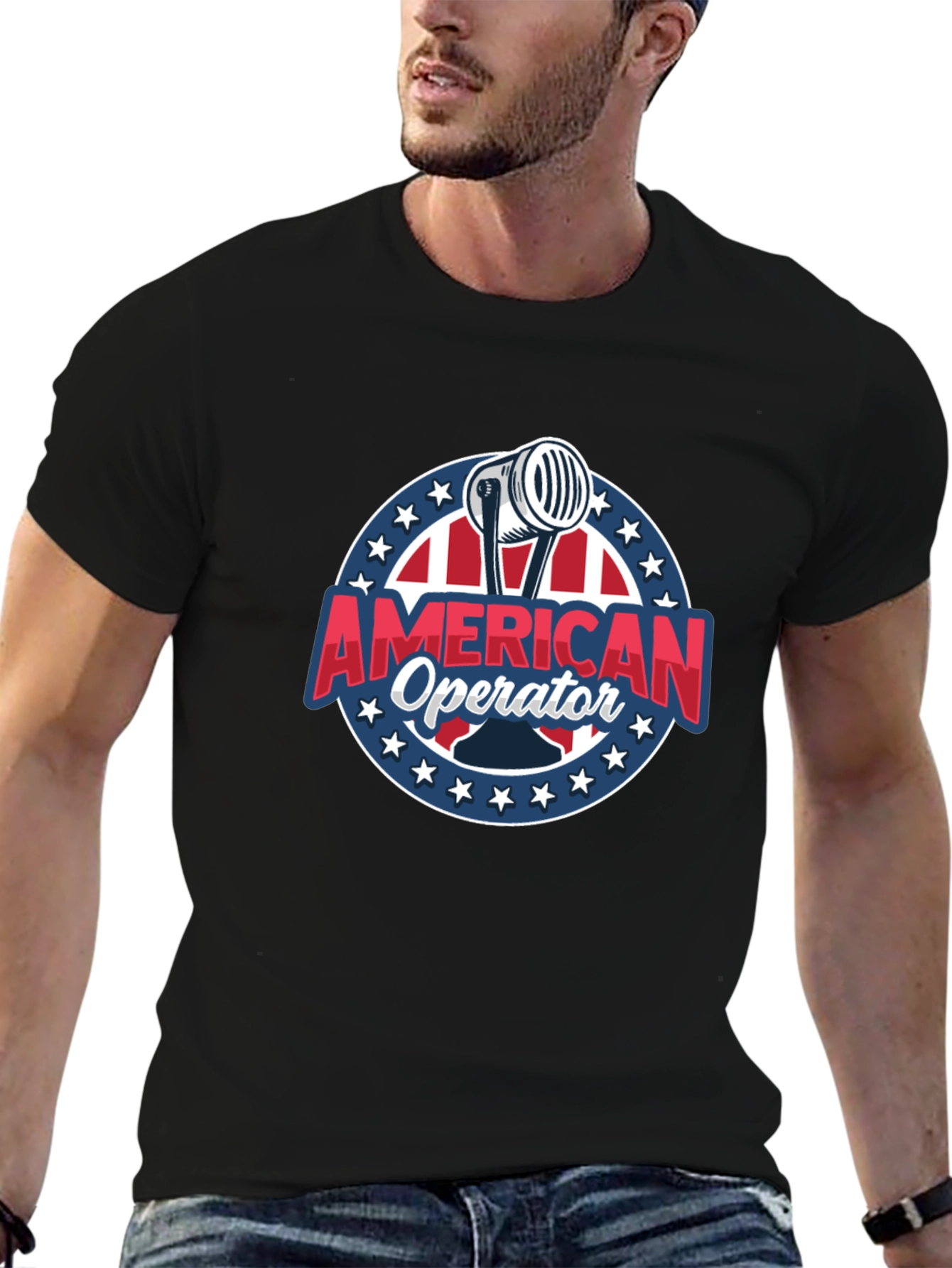 American Operator T-Shirt - Patriotic Radio Design