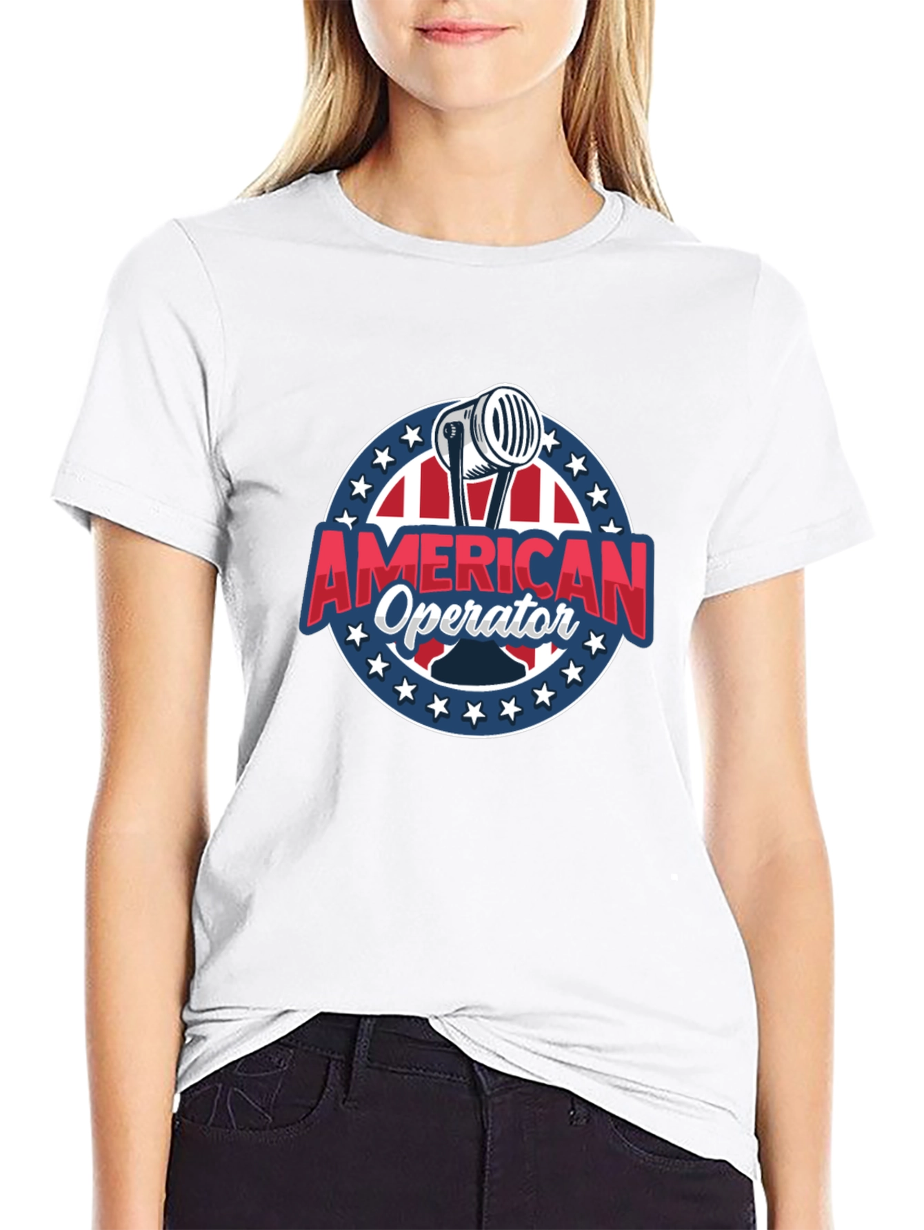 American Operator T-Shirt - Patriotic Radio Design