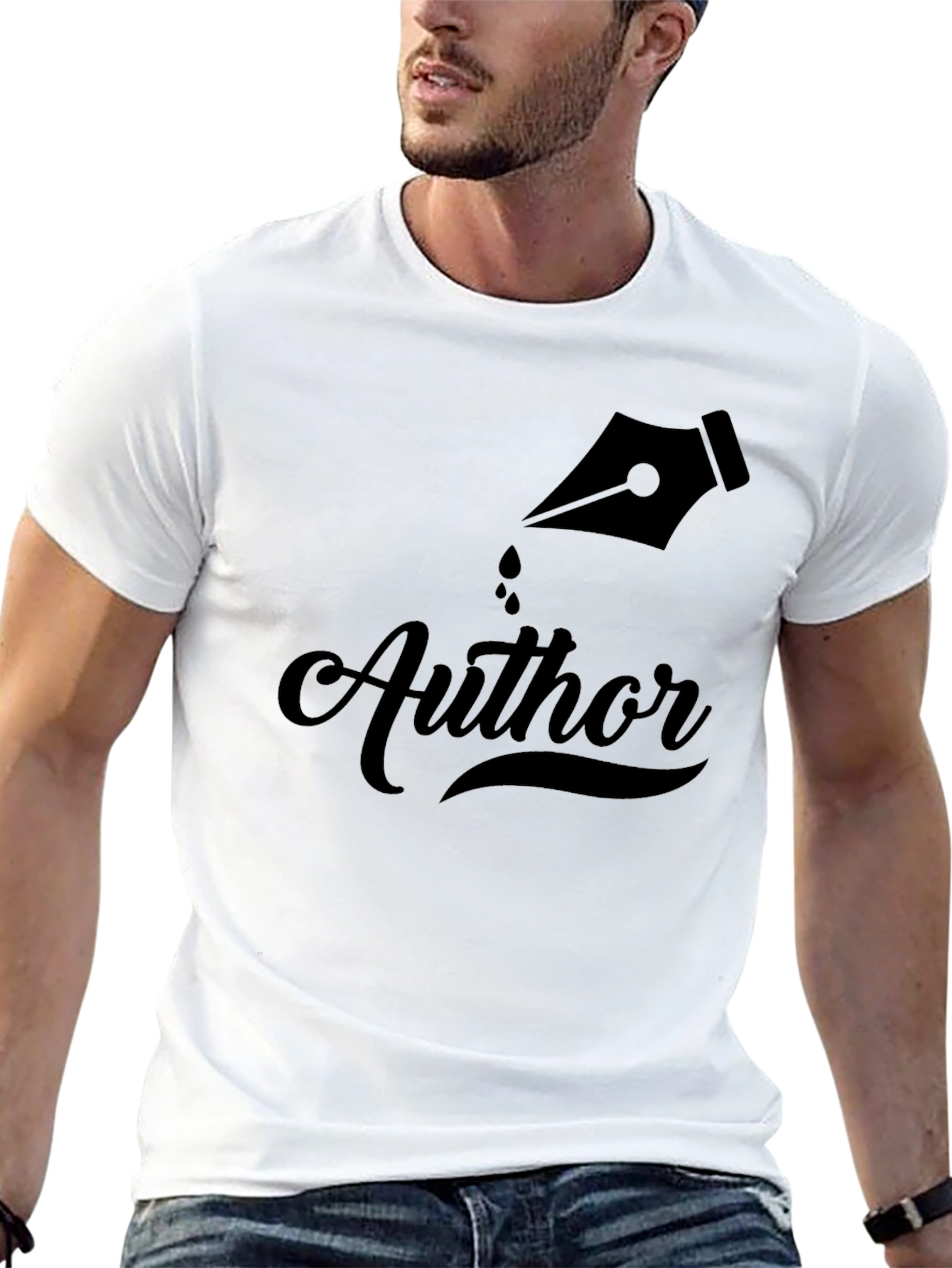 Author Black T-Shirt - Novelty Writing Tee