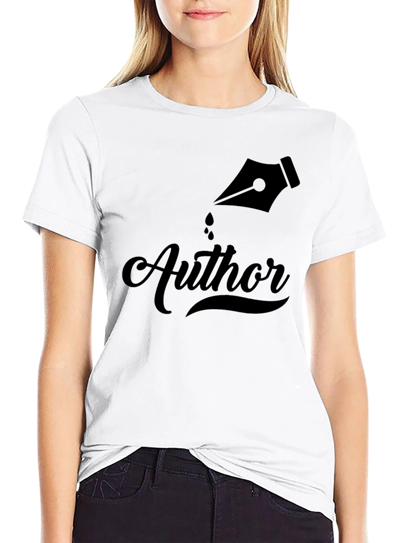 Author Black T-Shirt - Novelty Writing Tee