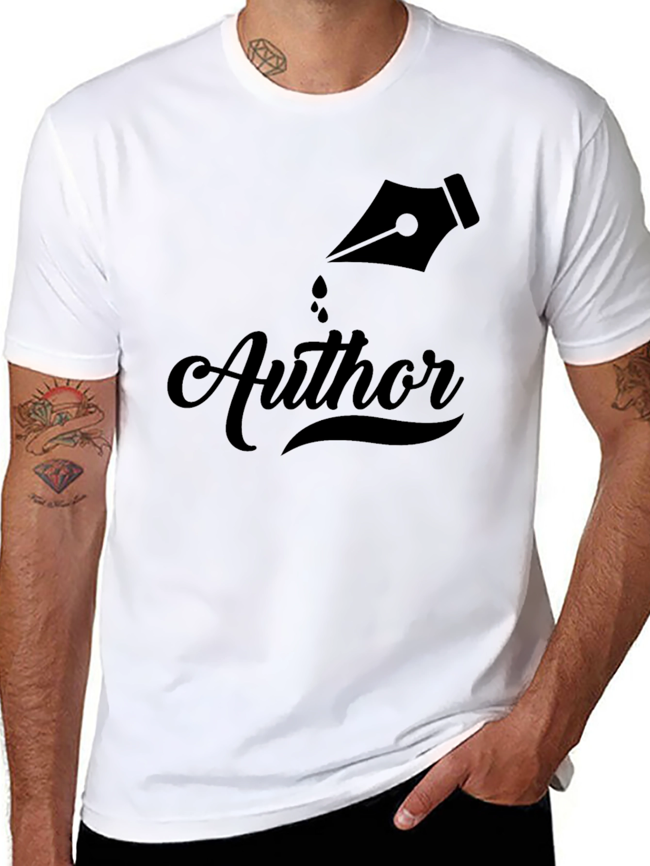 Author Black T-Shirt - Novelty Writing Tee