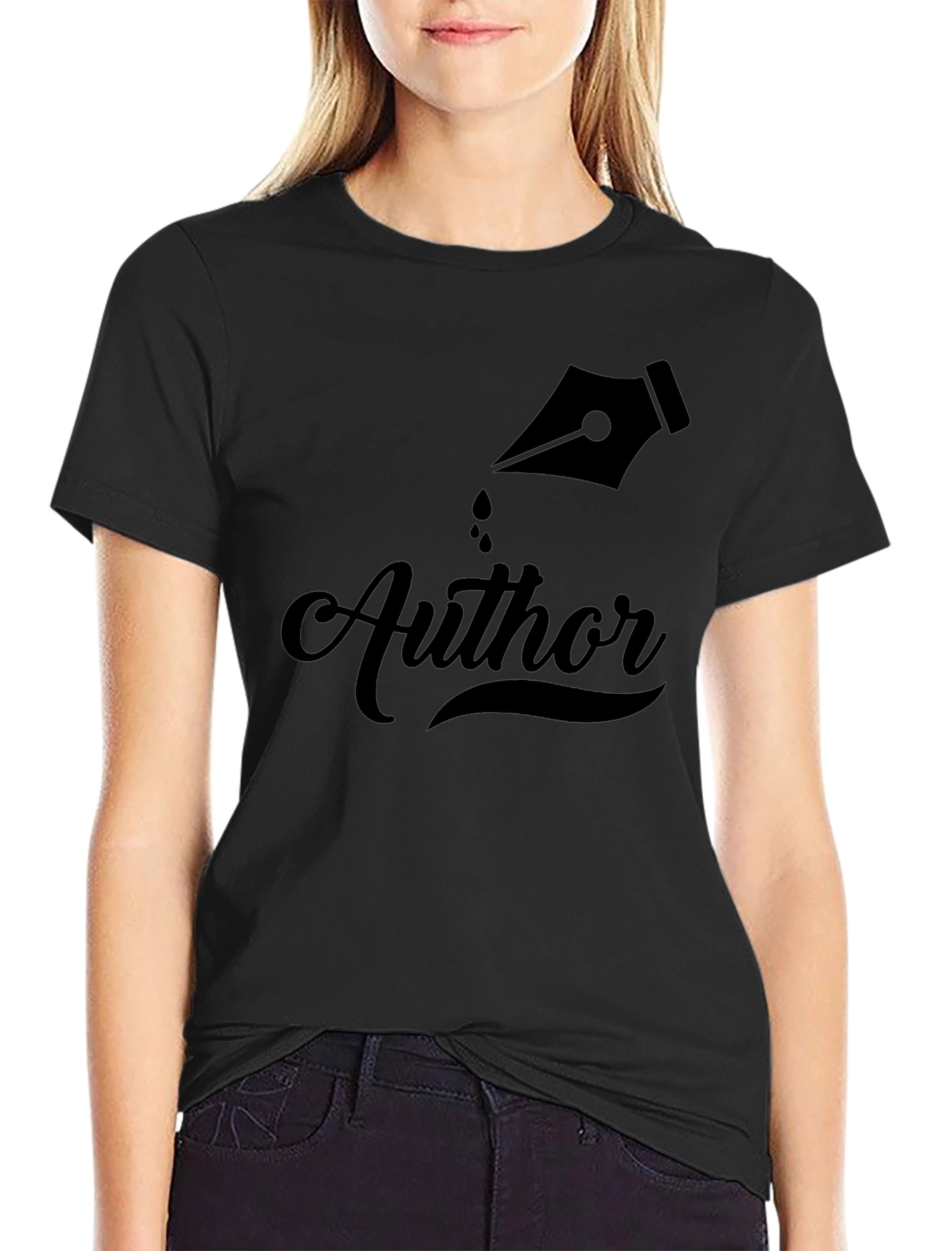 Author Black T-Shirt - Novelty Writing Tee