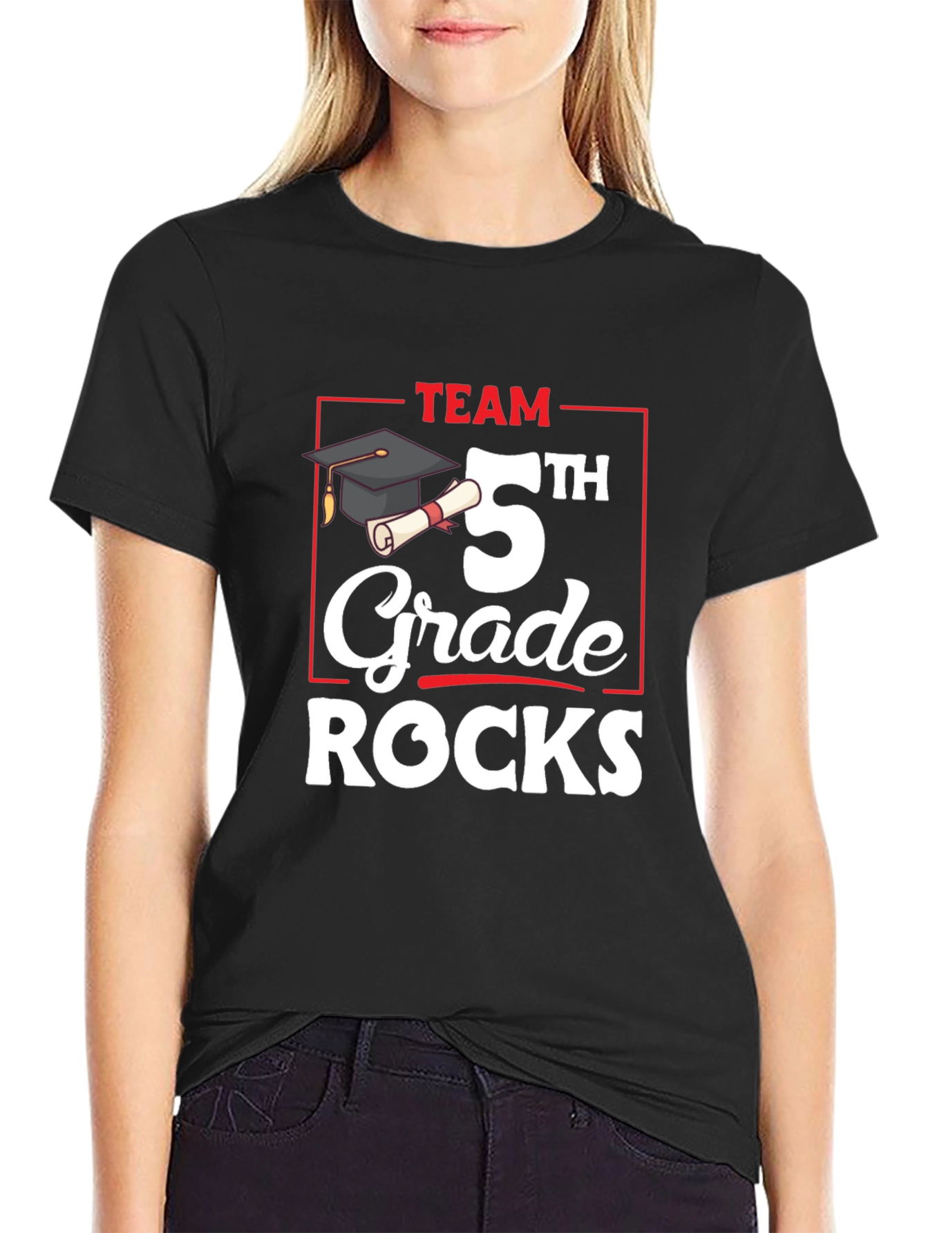 Team 5th Grade Rocks T-Shirt