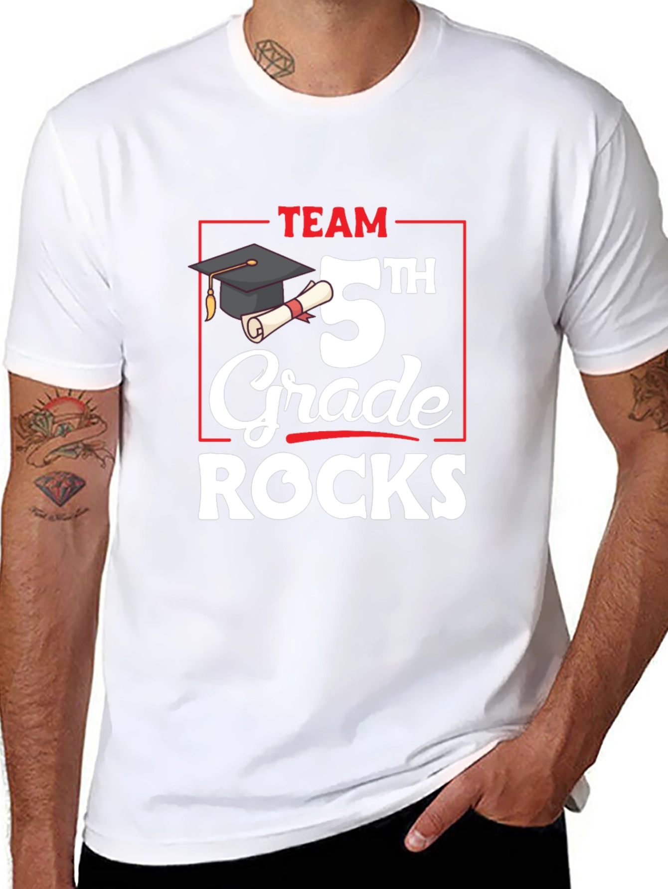 Team 5th Grade Rocks T-Shirt