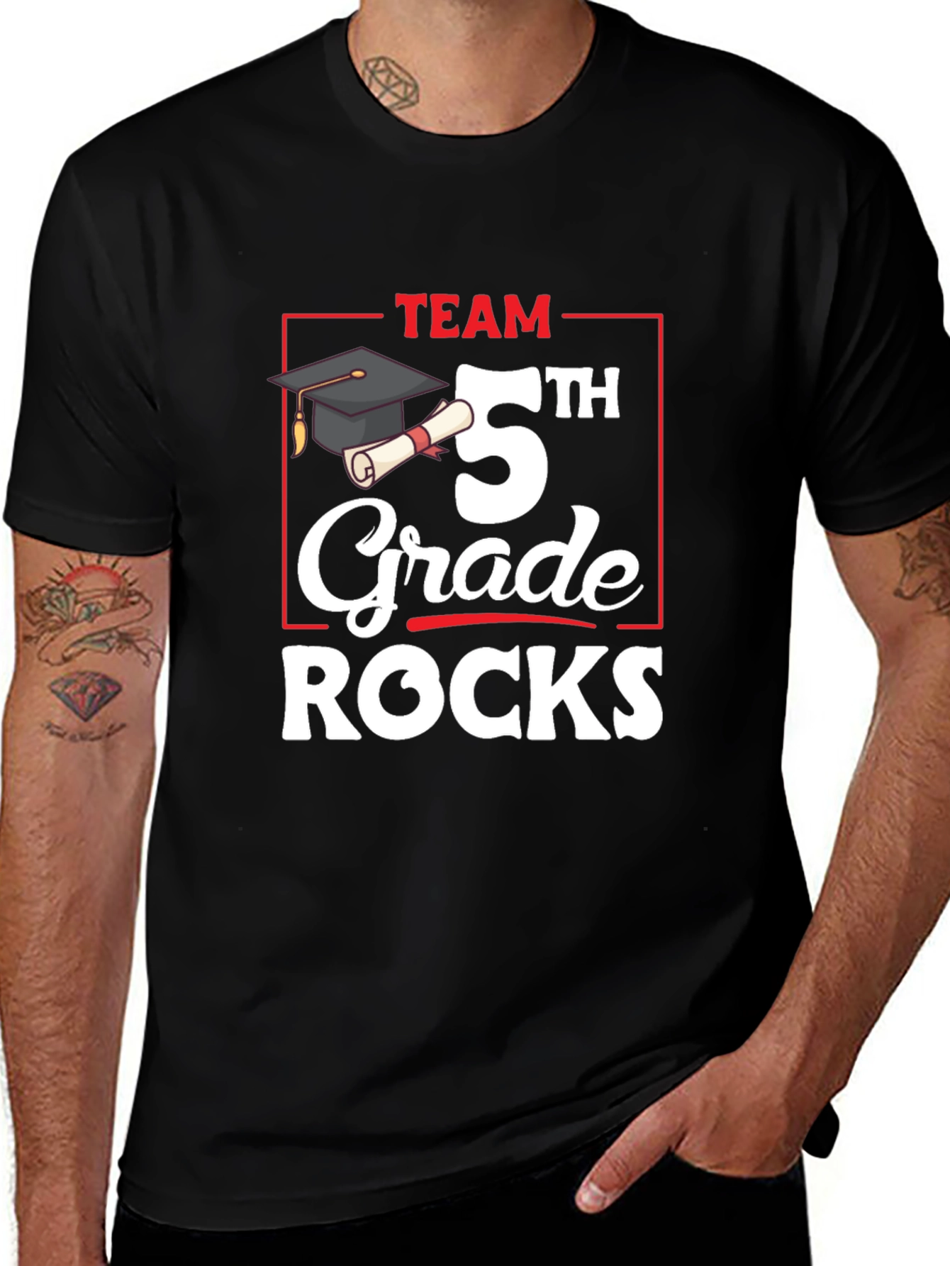 Team 5th Grade Rocks T-Shirt
