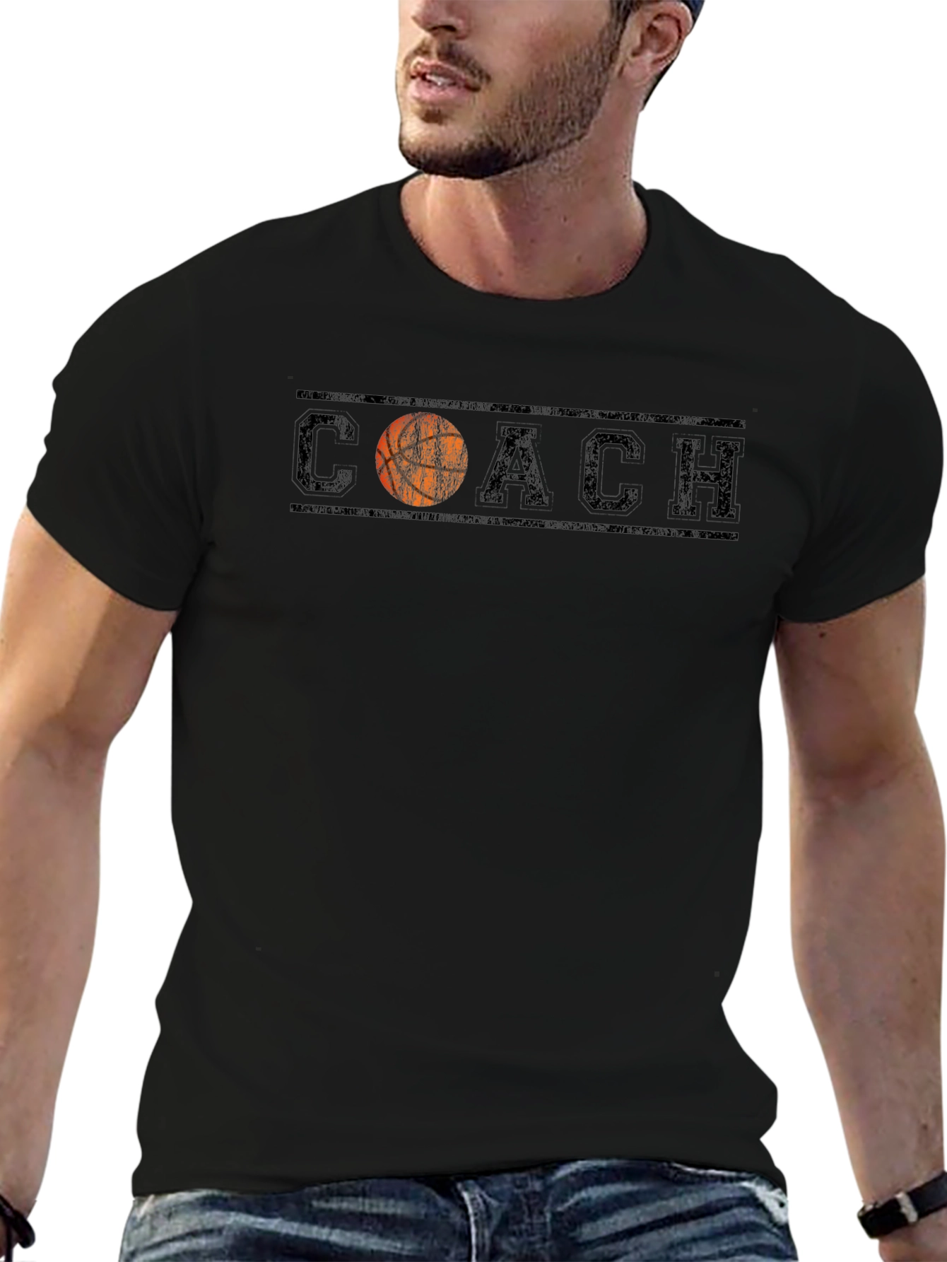 Basketball Coach Graphic T-Shirt