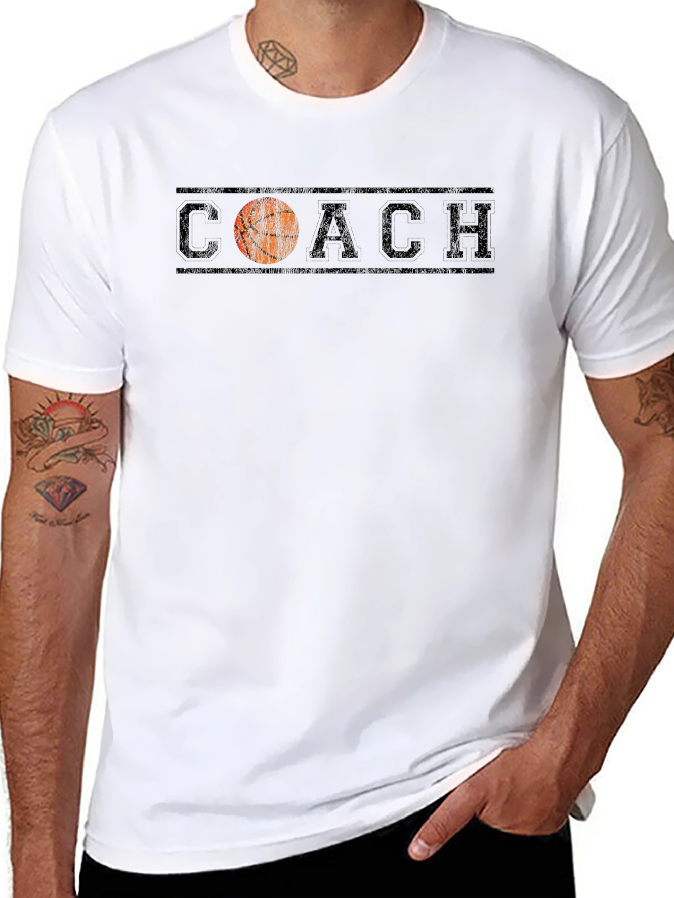 Basketball Coach Graphic T-Shirt