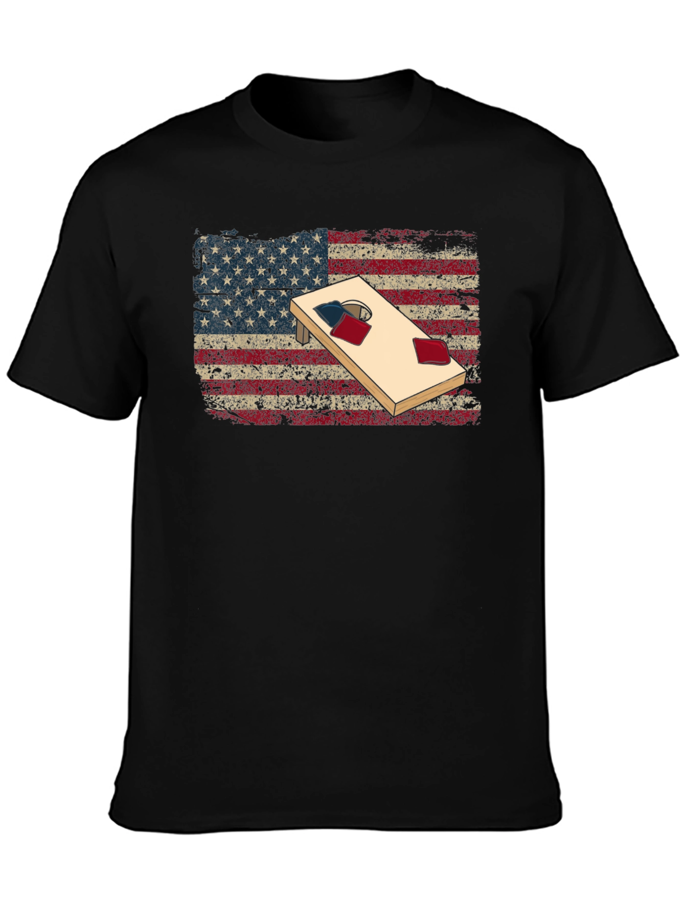 American Flag Cornhole T-Shirt