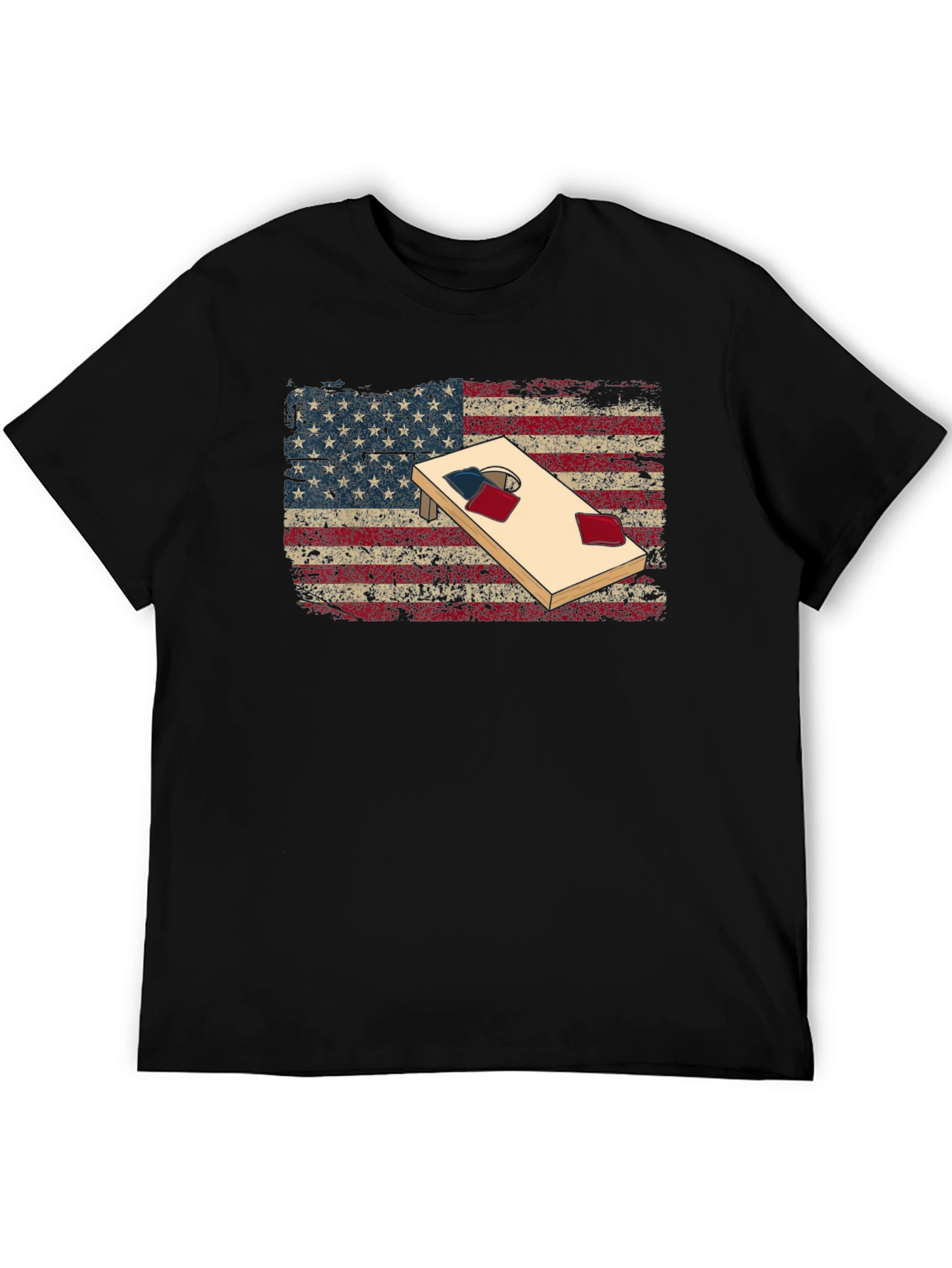 American Flag Cornhole T-Shirt