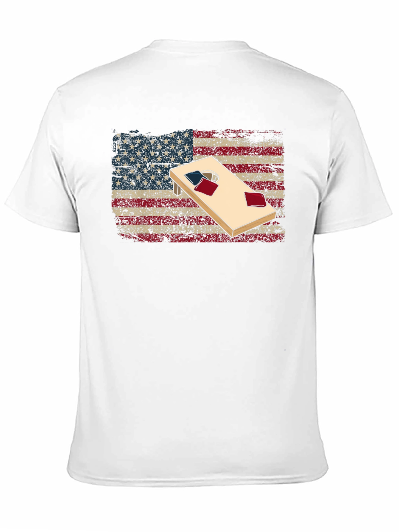 American Flag Cornhole T-Shirt