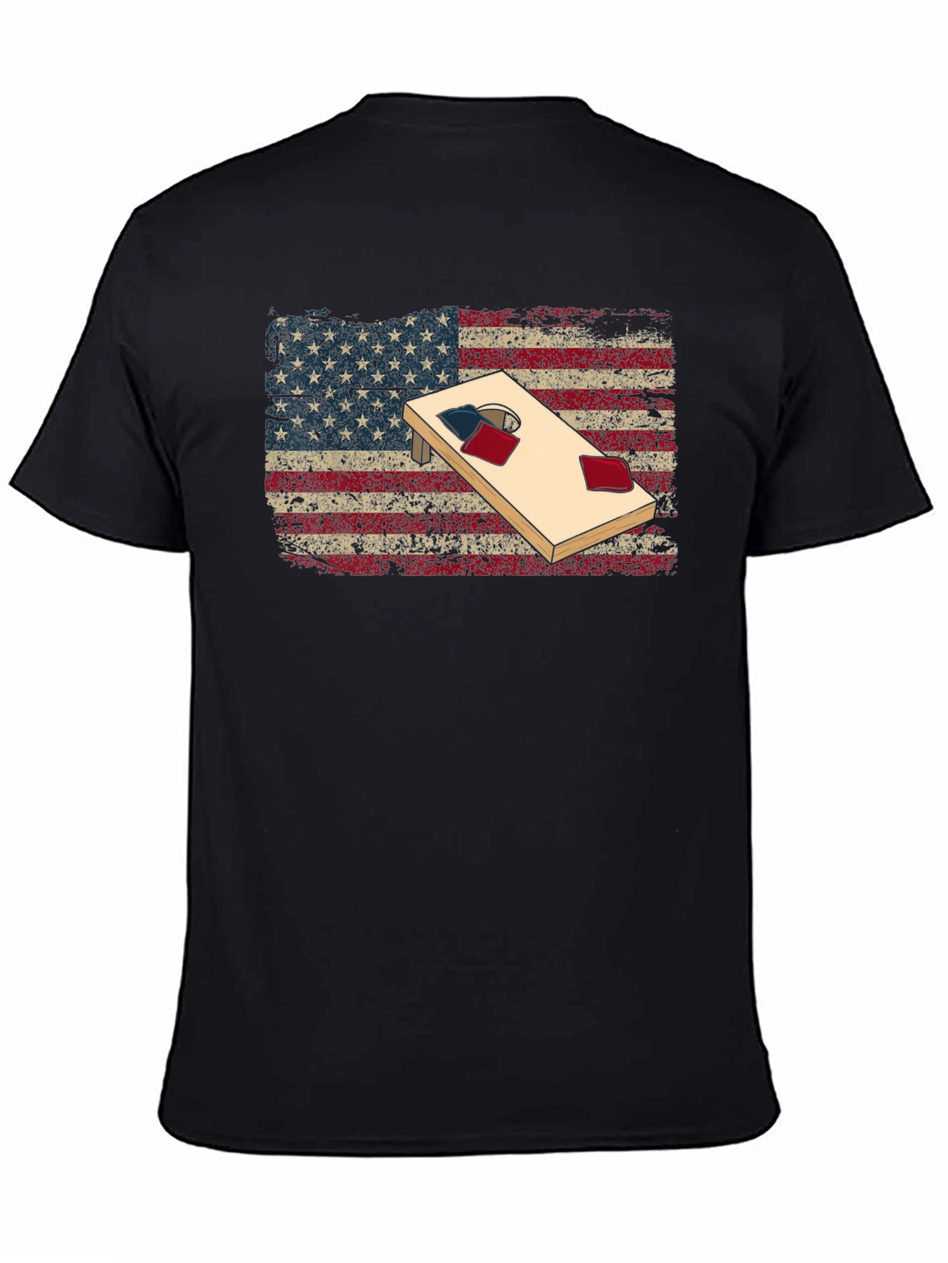 American Flag Cornhole T-Shirt