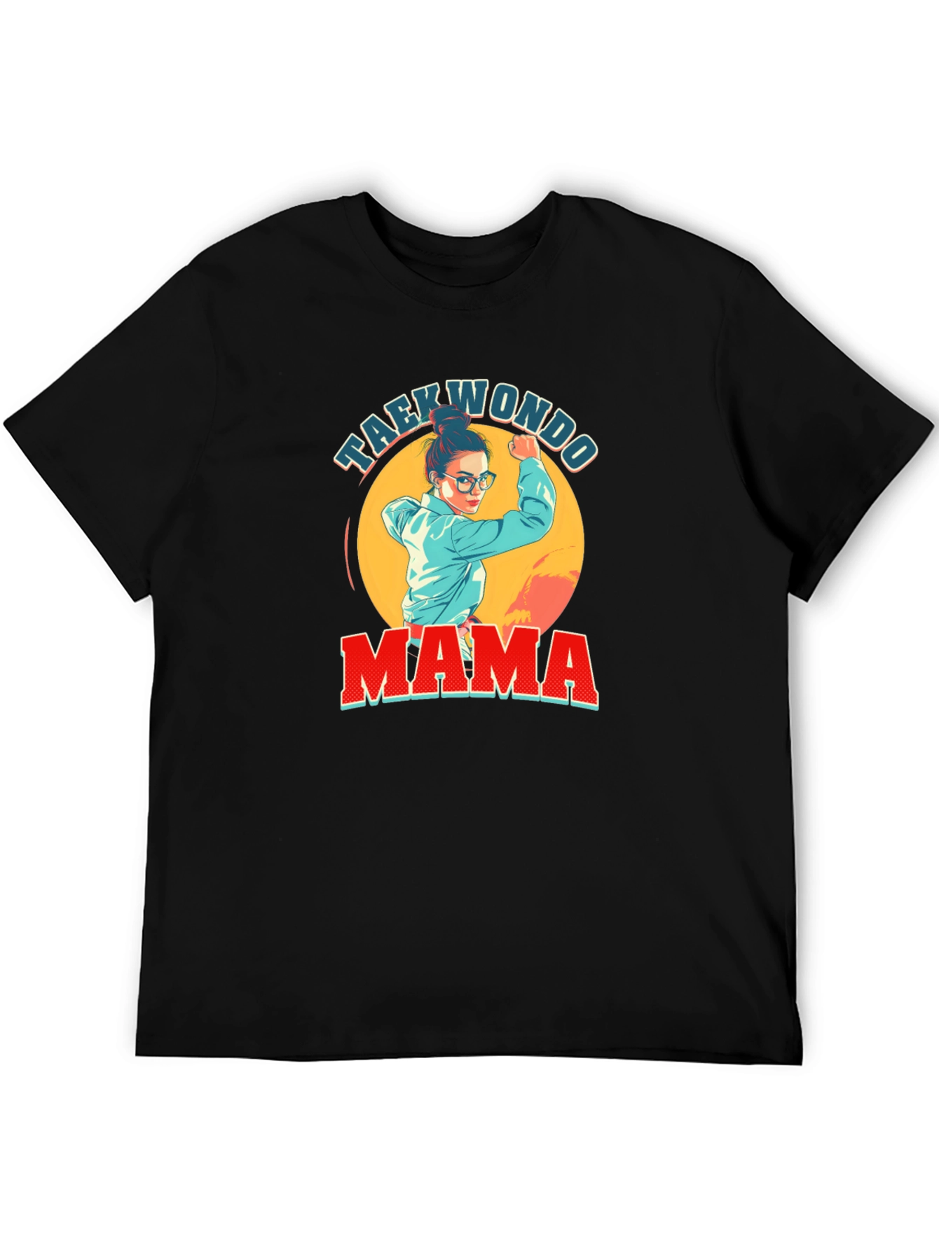 Taekwondo Mama Graphic T-Shirt - Black