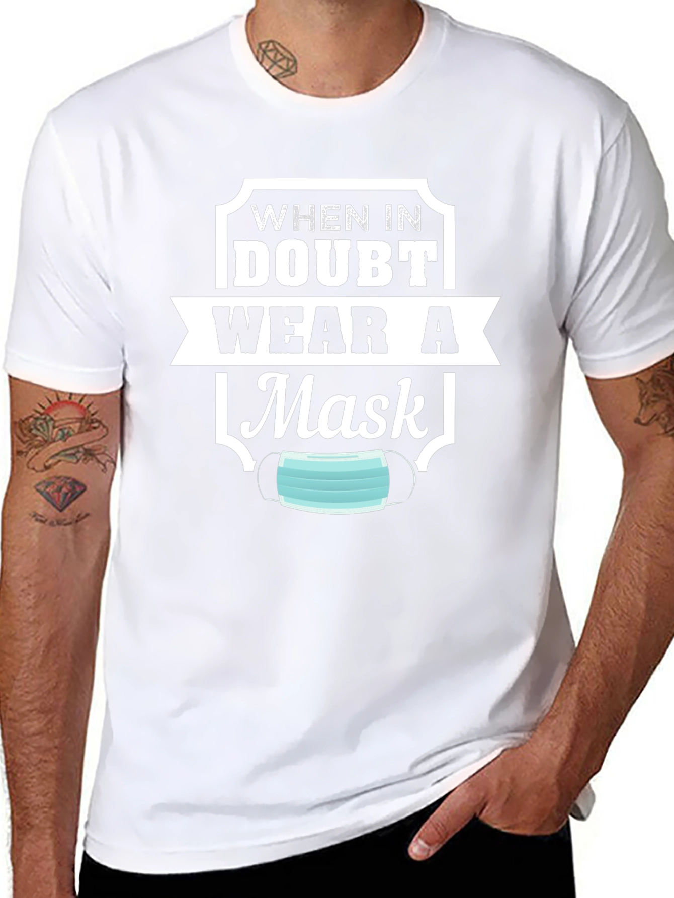 When In Doubt Mask T-Shirt