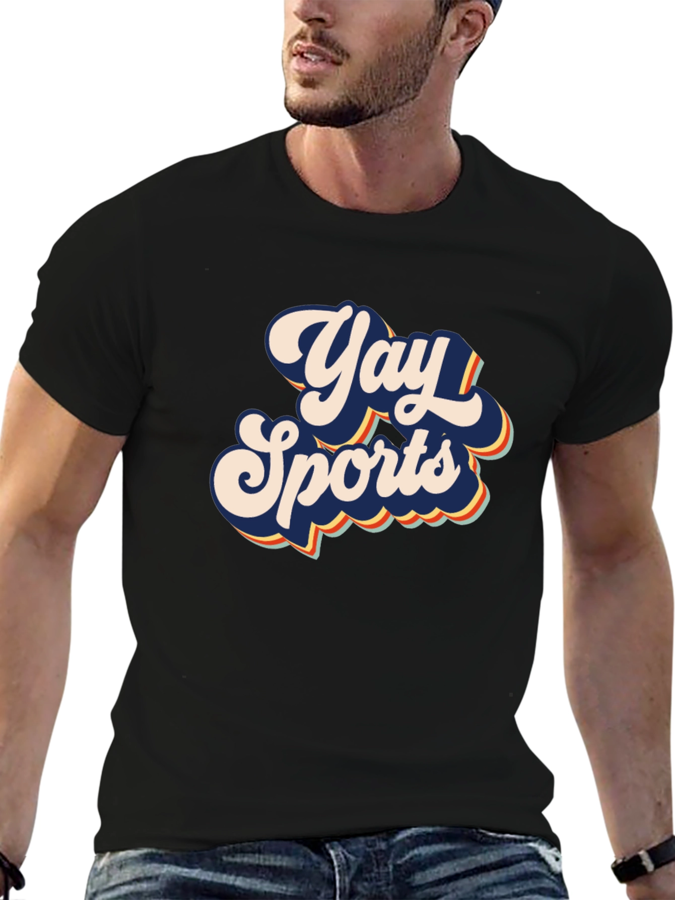 Yay Sports Retro Graphic T-Shirt