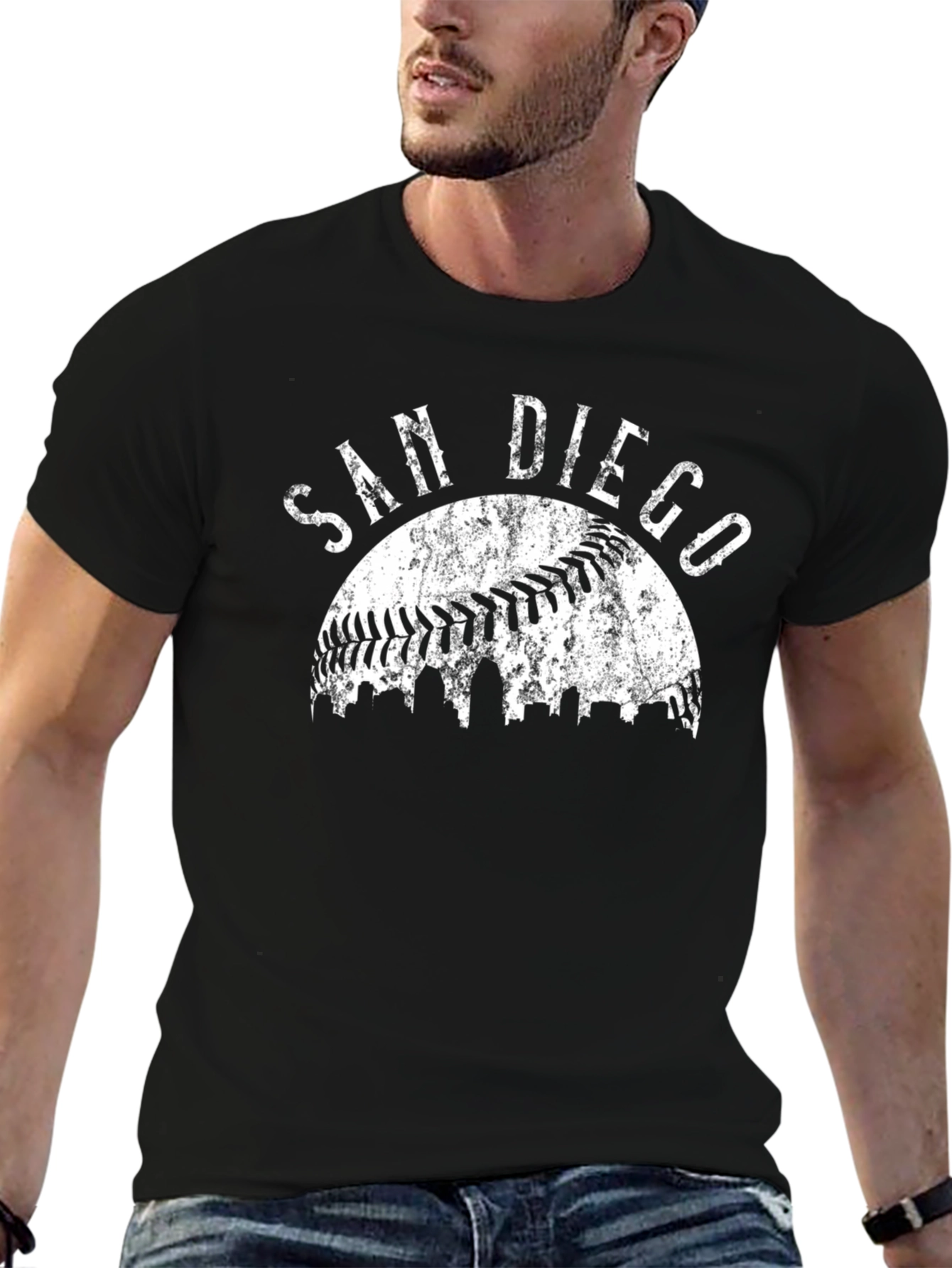 San Diego Baseball Graphic Tee - Black