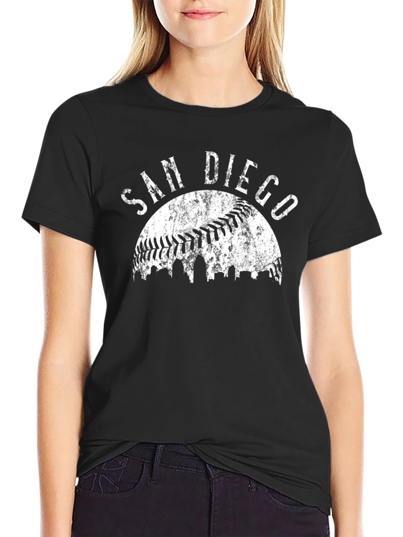 San Diego Baseball Graphic Tee - Black
