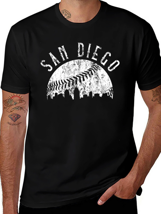 San Diego Baseball Graphic Tee - Black