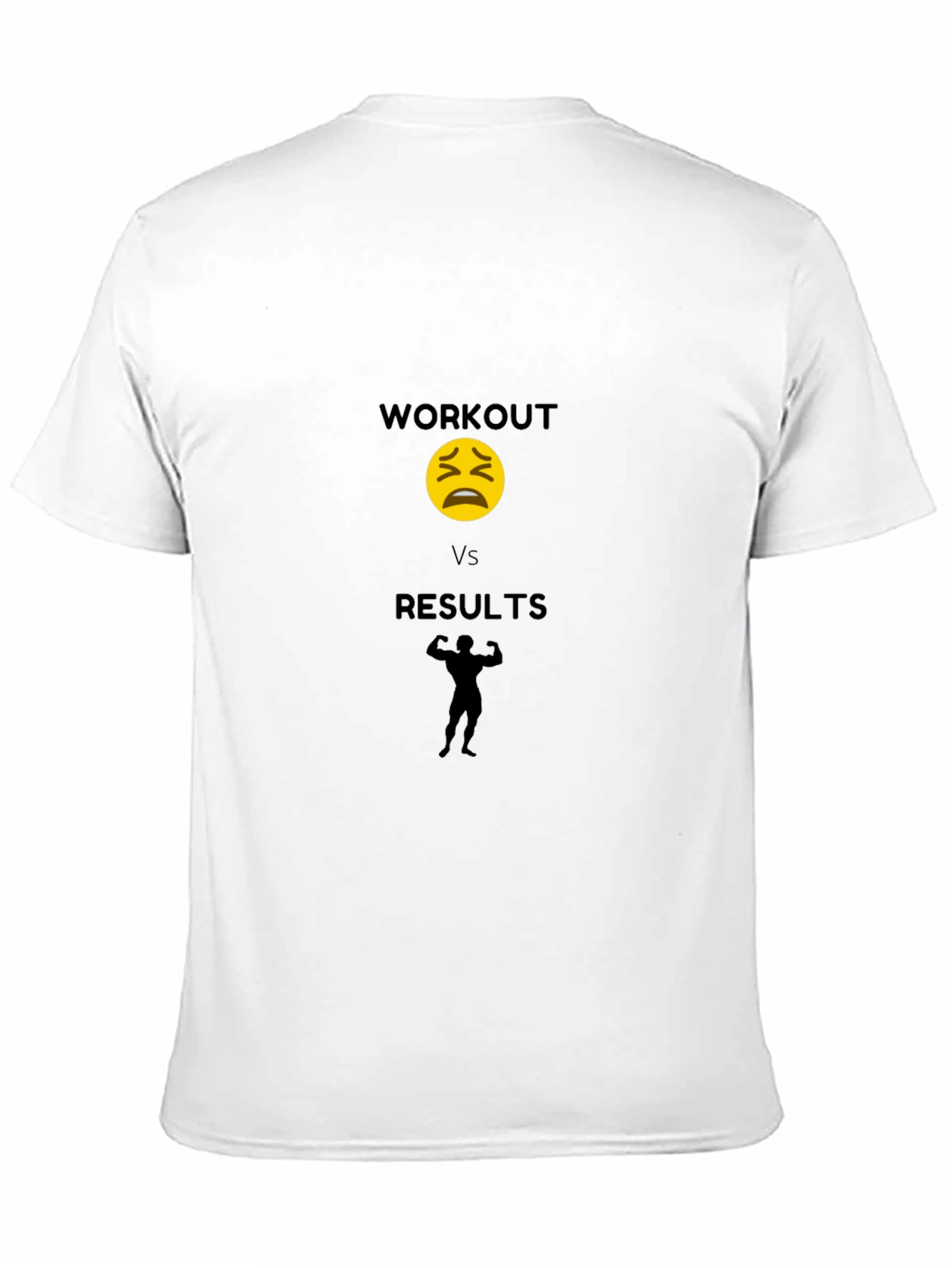 Workout Vs Results Black T-Shirt