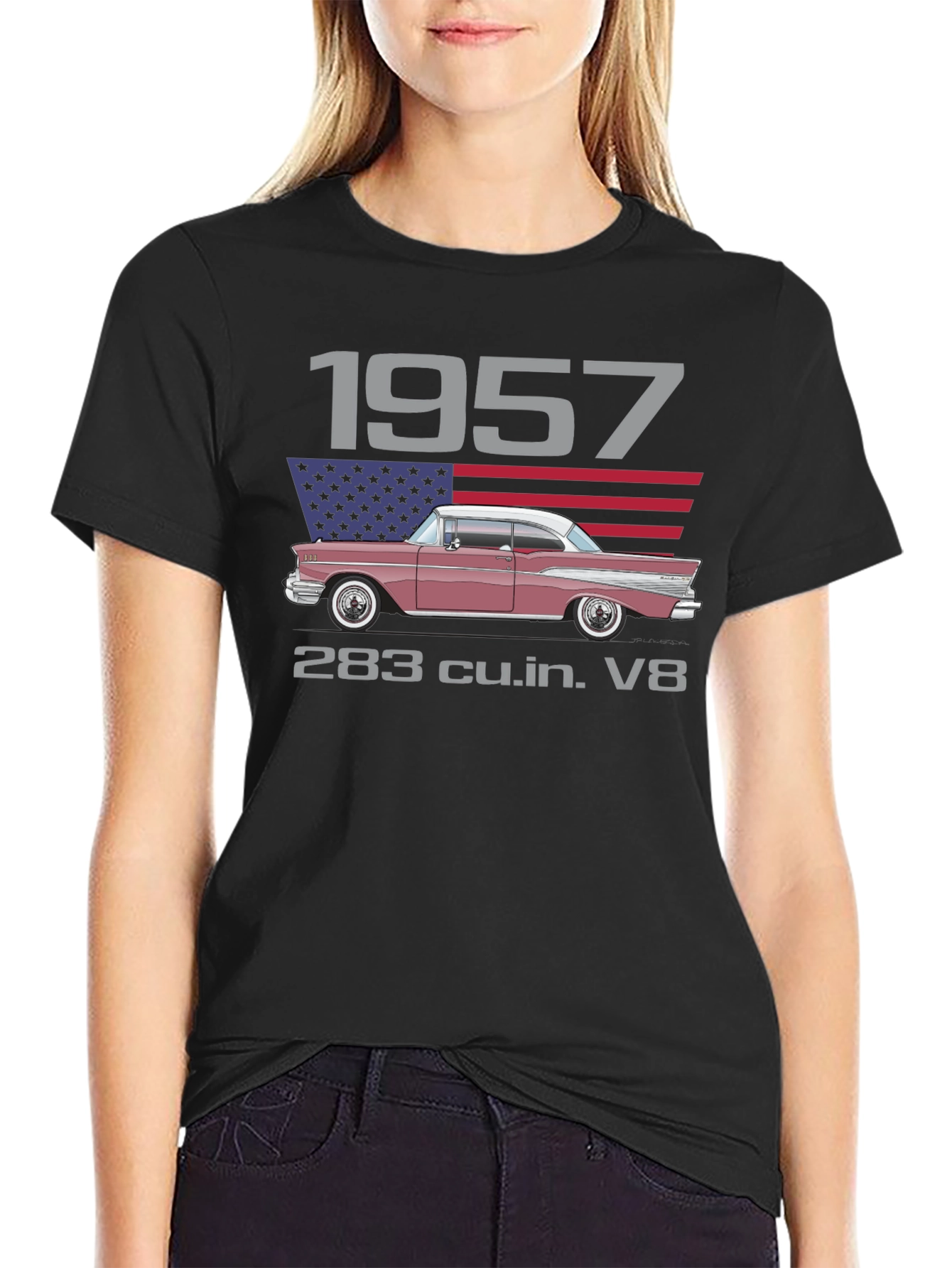 1957 Classic Car Graphic T-Shirt