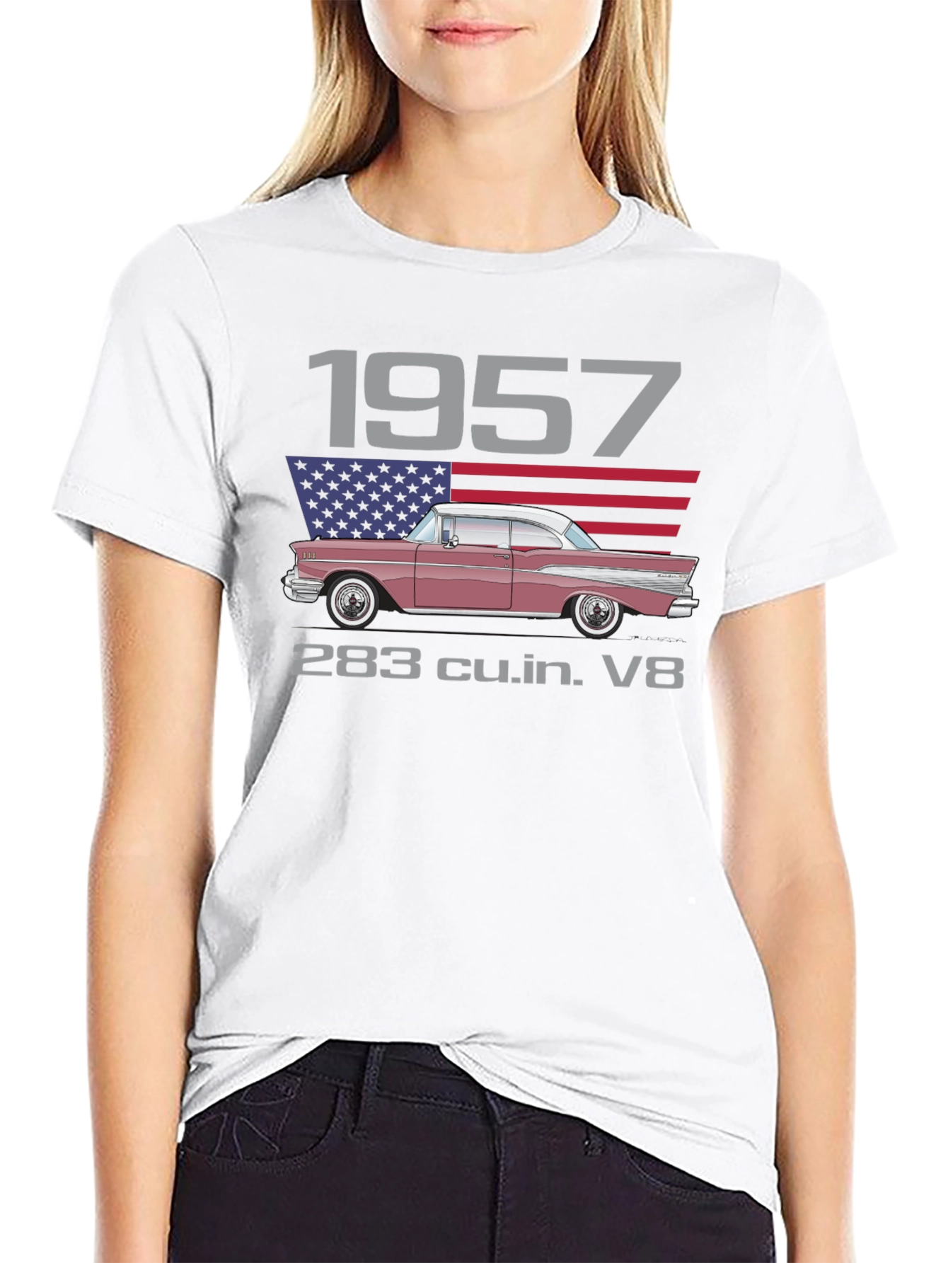 1957 Classic Car Graphic T-Shirt