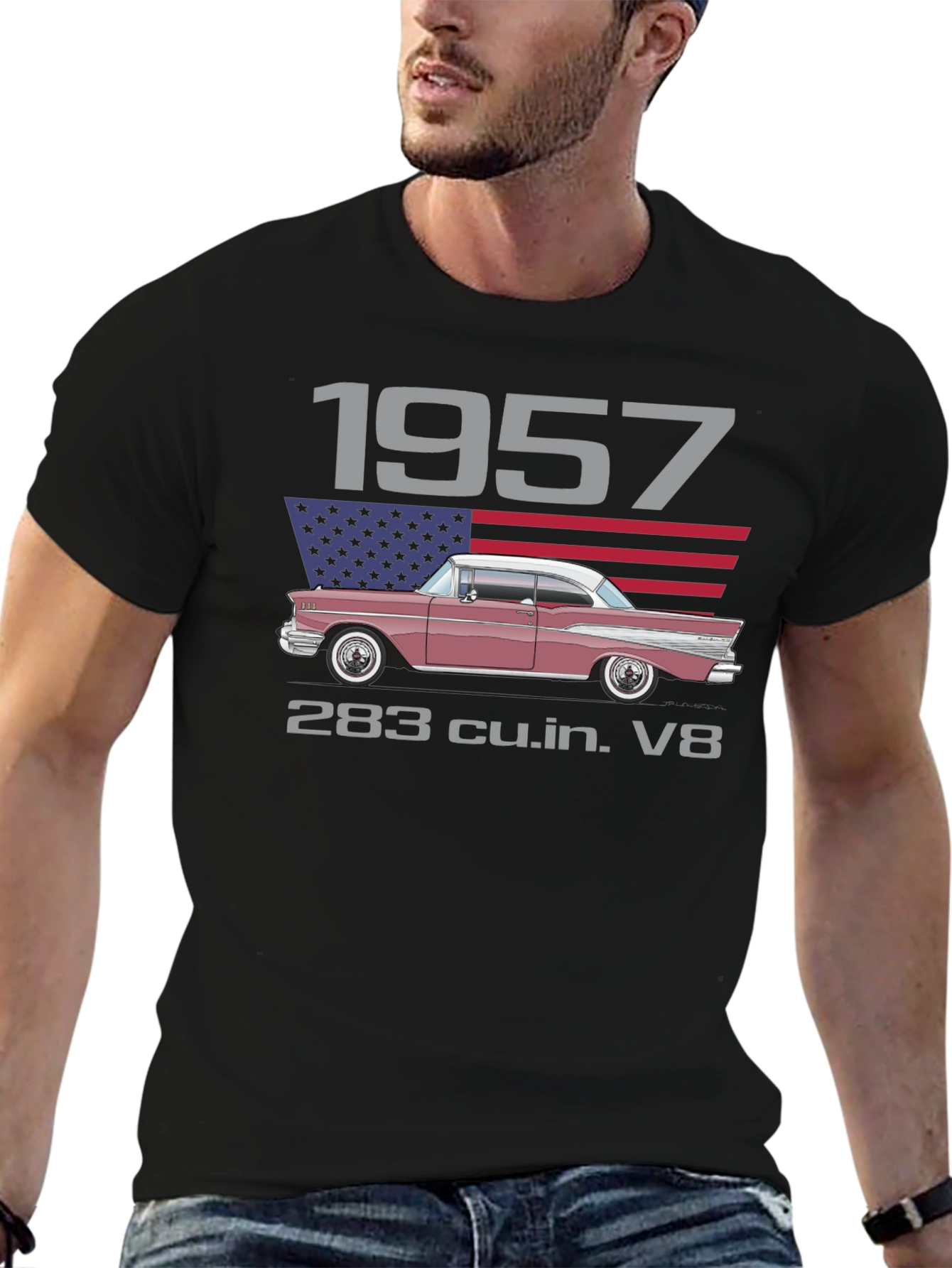 1957 Classic Car Graphic T-Shirt