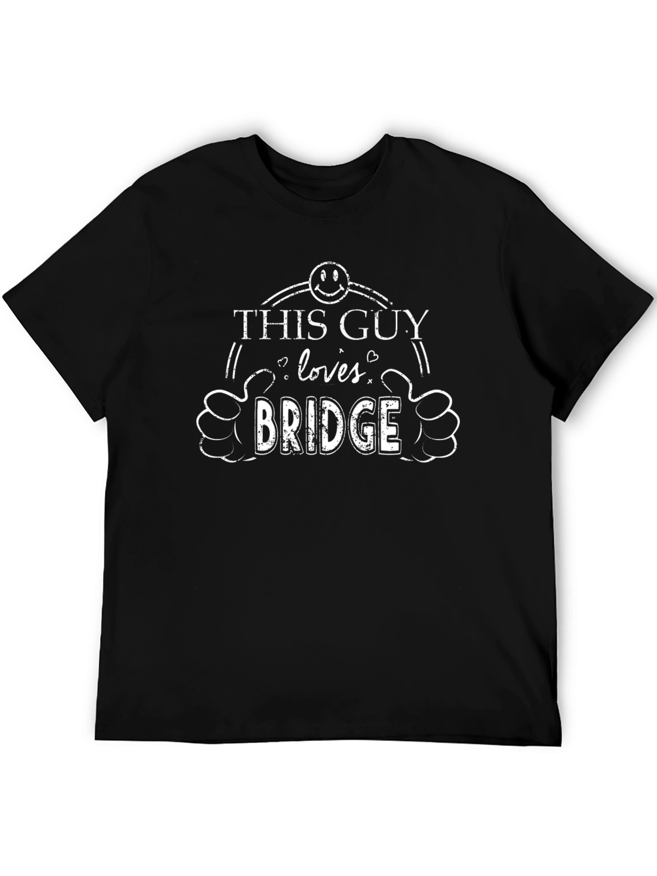This Guy Loves Bridge T-Shirt - Black