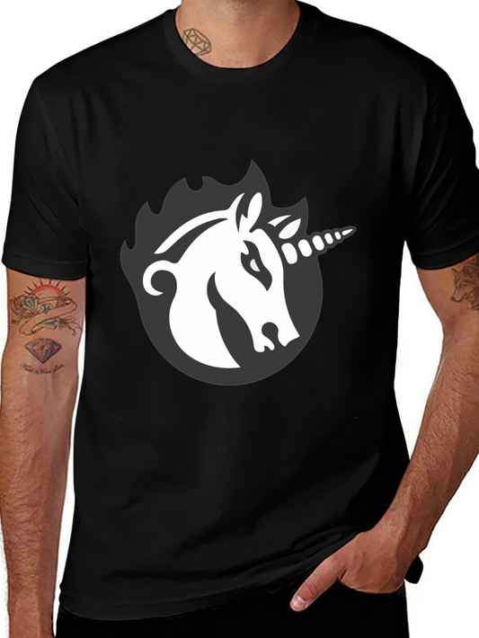 Unicorn Graphic Tee - Stylish Black T-Shirt