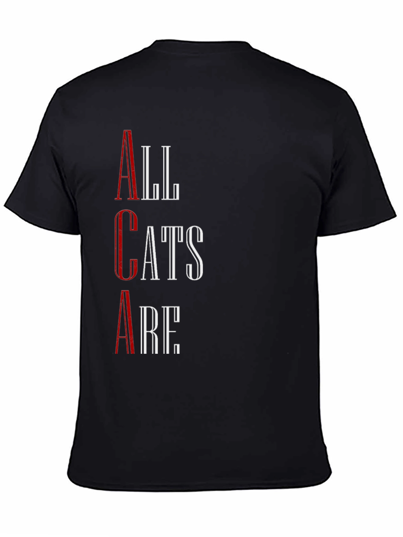 All Cats Are T-Shirt - Black Graphic Tee